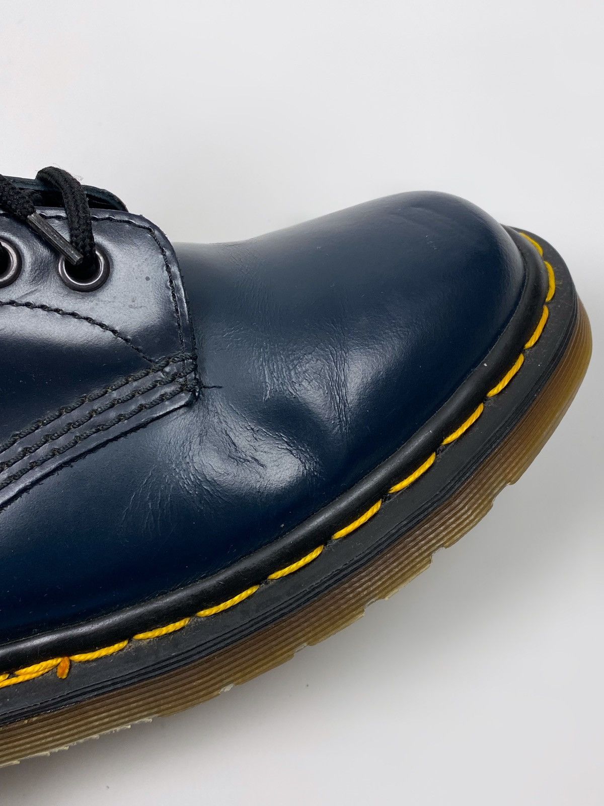 Dr. Martens Dr. Martens 1460 8 Eye Navy Smooth Leather Ankle Boots Size US 7.5 / IT 37.5 - 10 Thumbnail