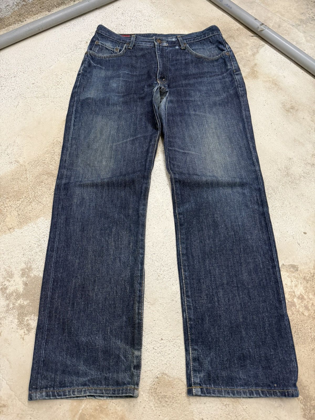 Edwin Vintage Edwin 503 Regular Rigid Distressed Denim Pants Size US 33 - 1 Thumbnail