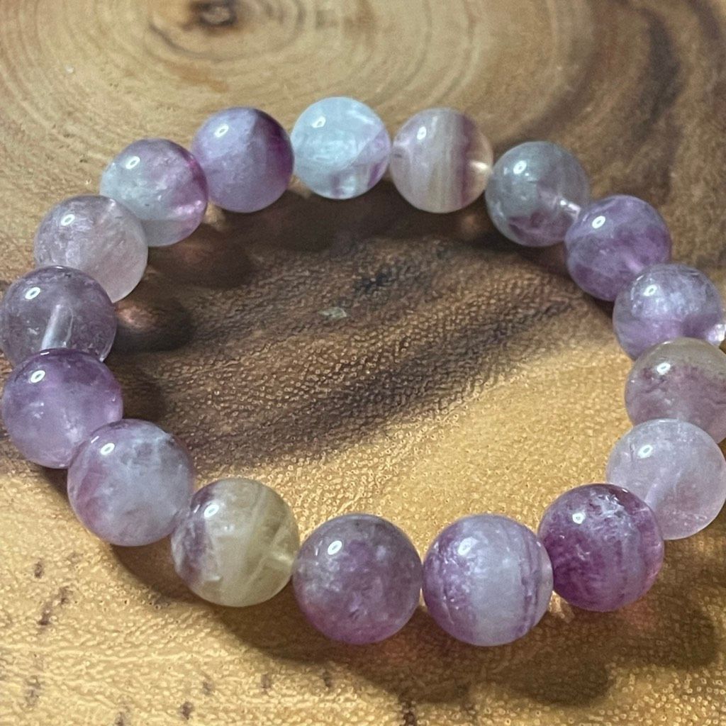 Other Candy Fluorite bracelet striped layers light rainbow colors Size ONE SIZE - 15 Thumbnail