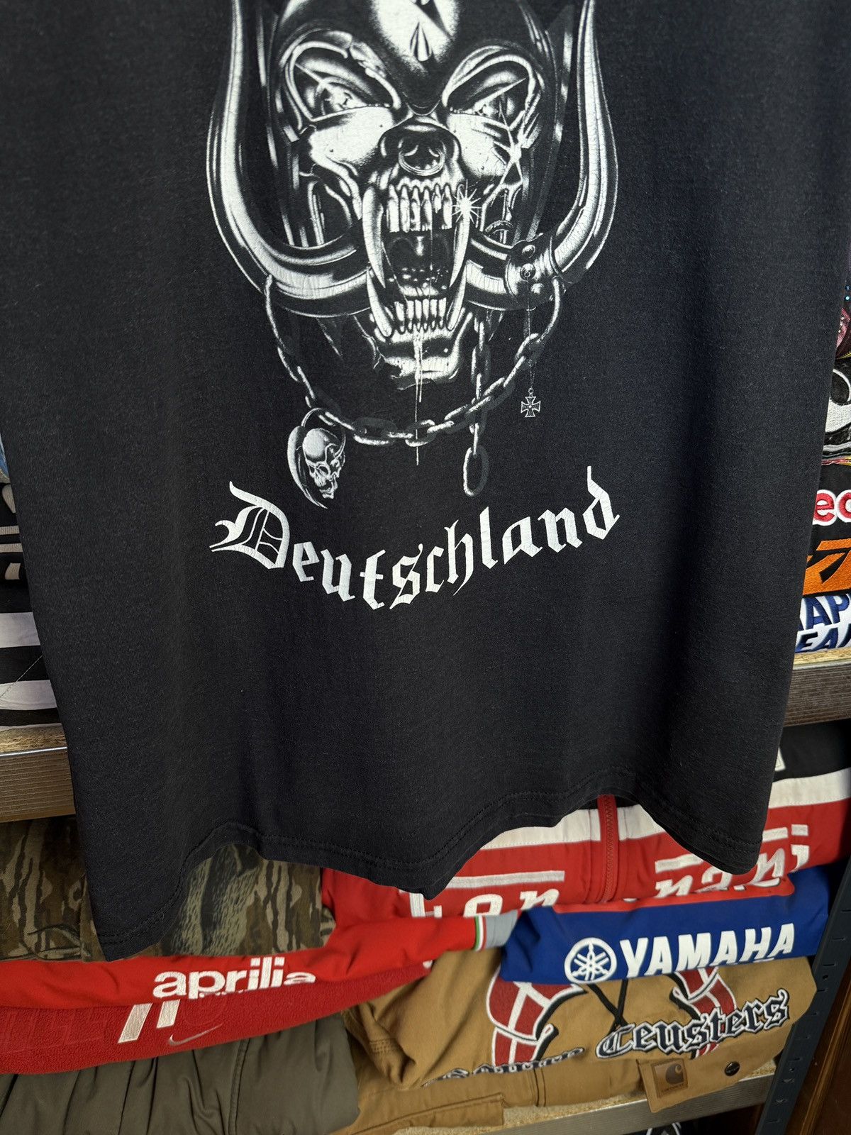 Band Tees 2004 Vintage Motörhead Deutschland Faded Black T-Shirt Size US XL / EU 56 / 4 - 4 Thumbnail