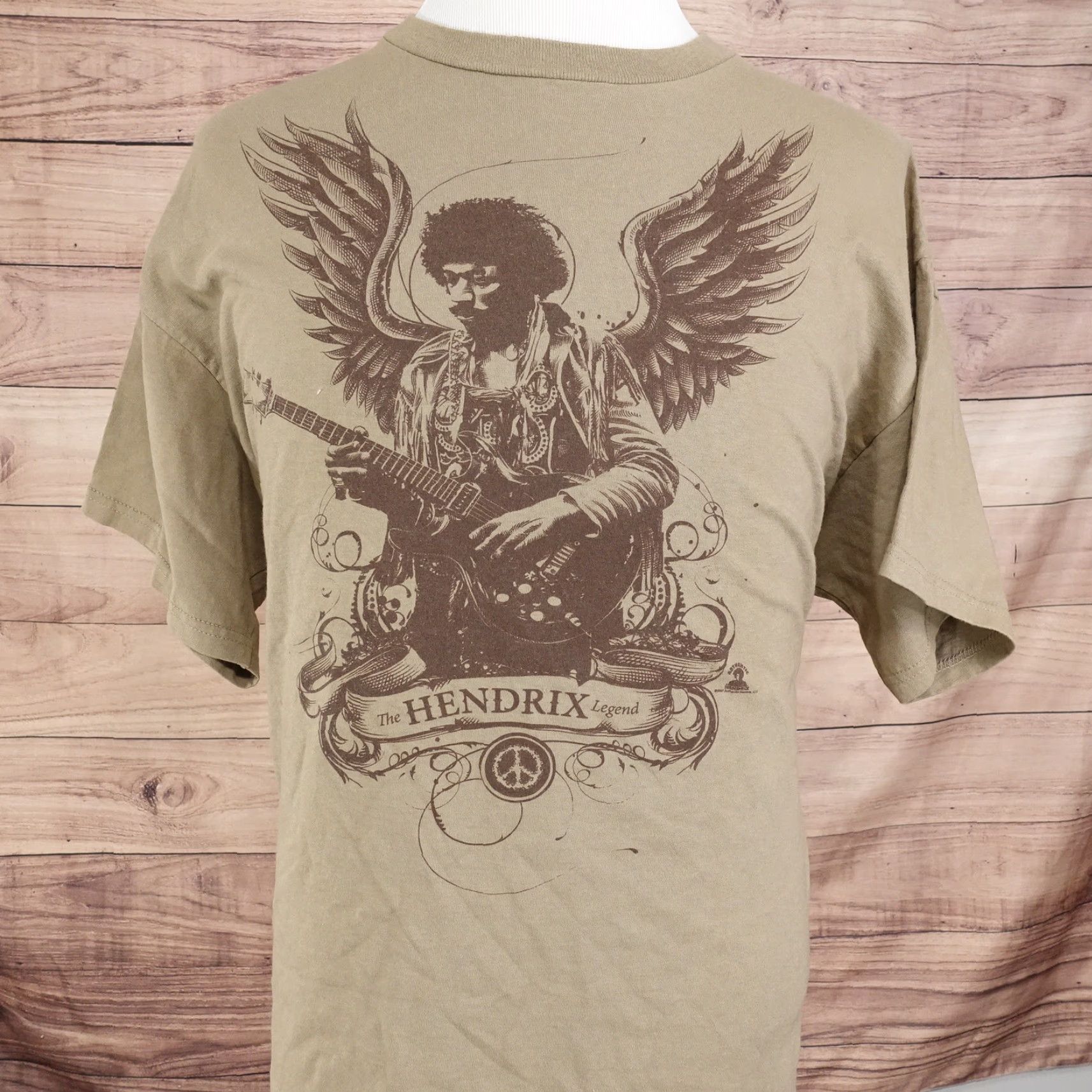 Vintage VINTAGE Jimi Hendrix T-Shirt Unisex Adults XL Brown 2000s Y2K Music Concert Rock Size US XL / EU 56 / 4 - 2 Thumbnail