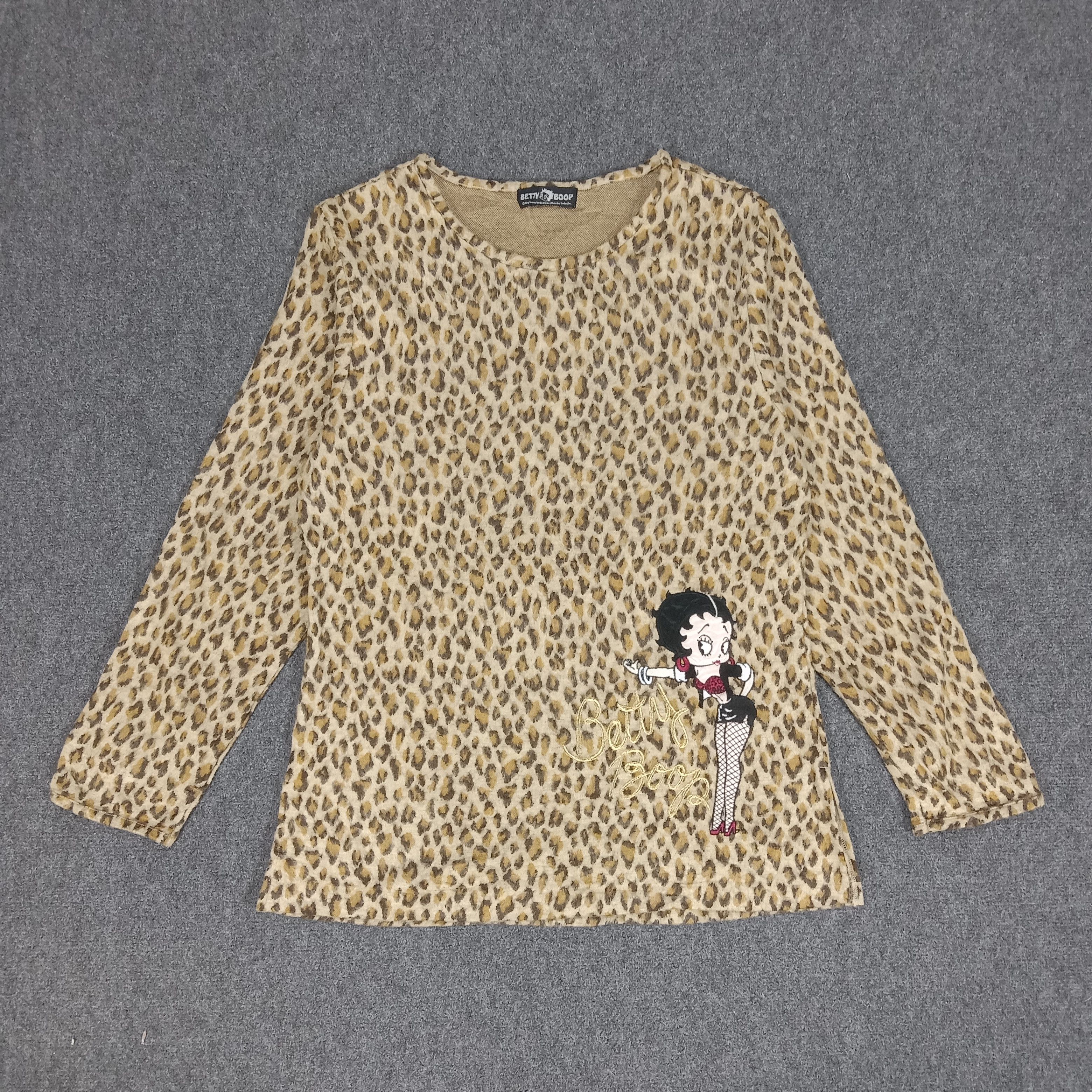 Cartoon Network × Vintage Betty Boop American Cartoon Long Sleeve Tshirt Size XS / US 0-2 / IT 36-38 - 1 Thumbnail