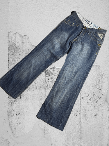 G-Star × Japanese Brand Crazy Crash Dirty Baggy Faded Jean Japan Avant Garde Style Size US 30 / EU 46 - 1 Thumbnail