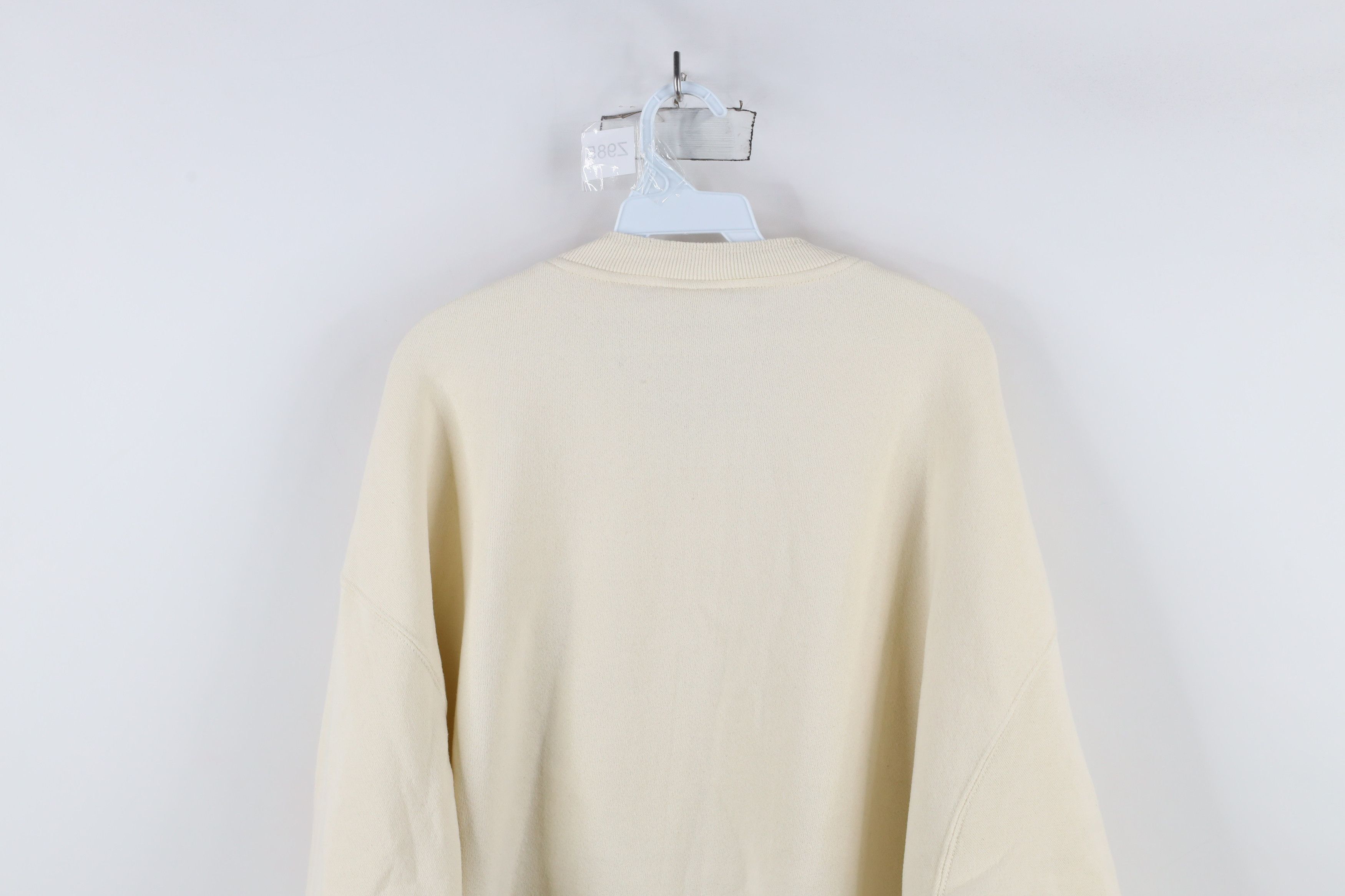 Vintage Vintage 90s Ralphies Eatery Henley Sweatshirt Cream USA Size US XXL / EU 58 / 5 - 13 Thumbnail