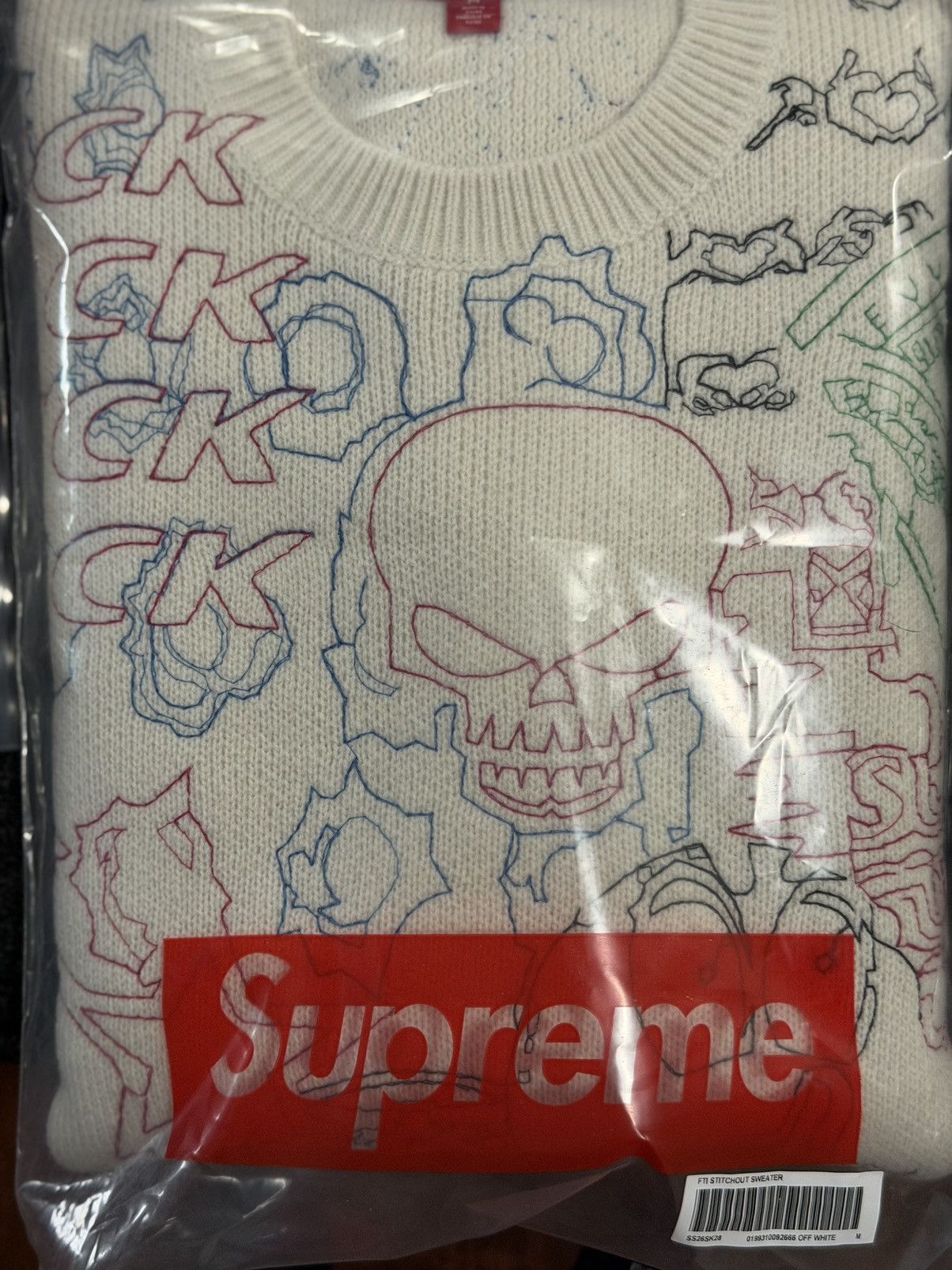 Supreme Supreme collage embroidered sweater Size US M / EU 48-50 / 2 - 1 Thumbnail
