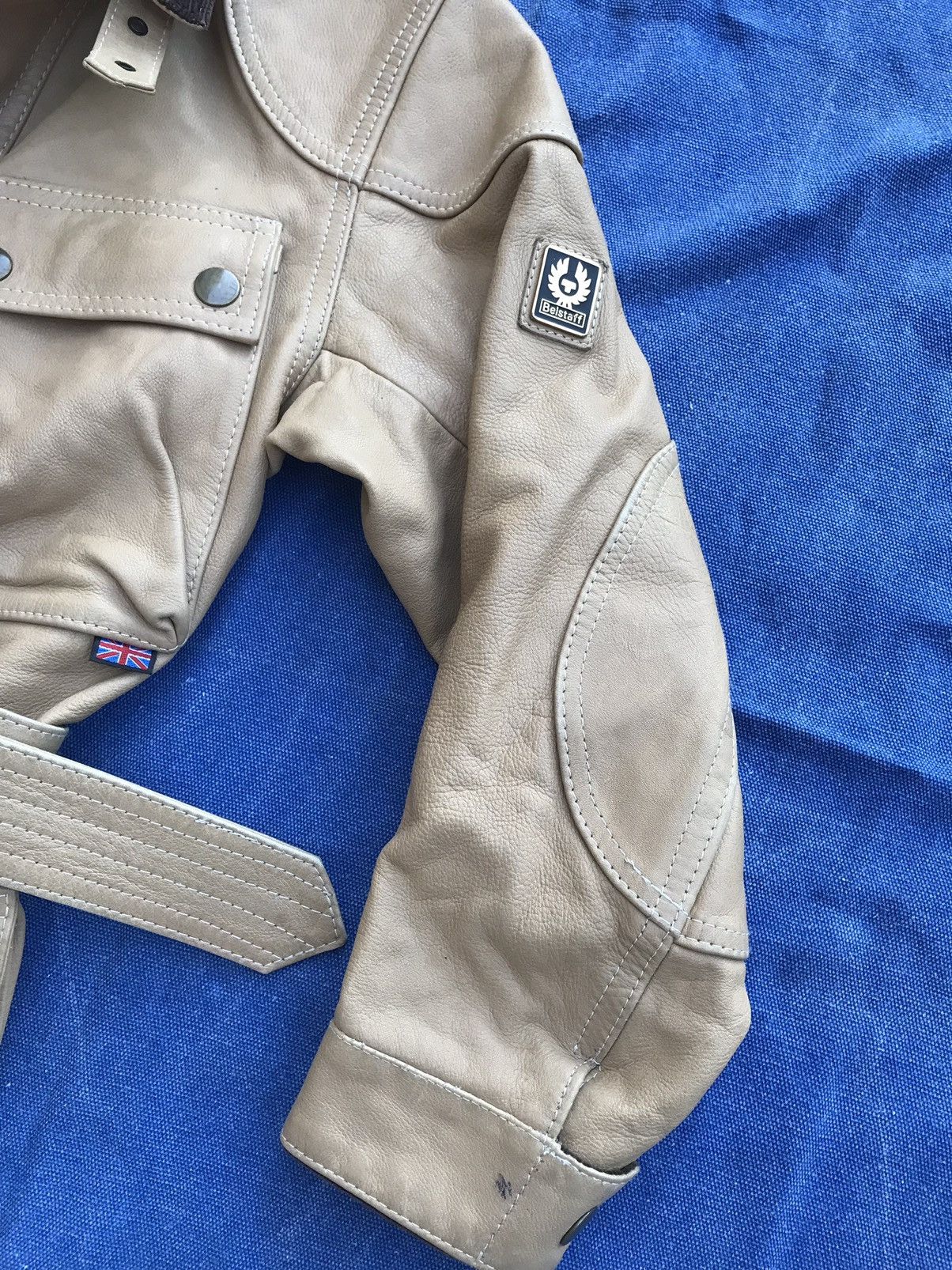 Belstaff BELSTAFF THICK FULL GRAIN VEG TANNED LEATHER JACKET Size M / US 6-8 / IT 42-44 - 11 Thumbnail