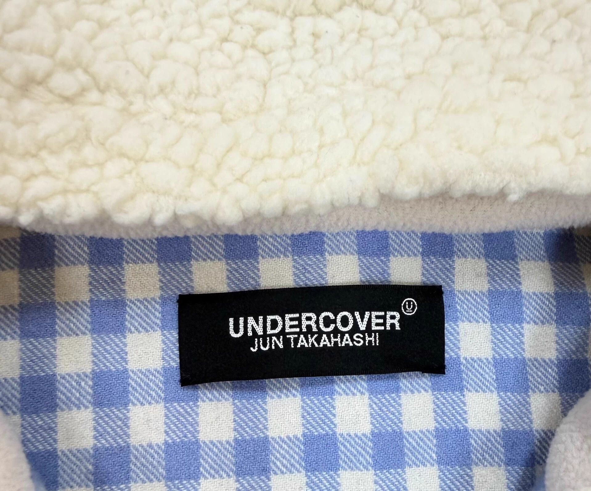 Undercover Undercover Deconstructed Check Shearling Knit Cuffs Jacket Size US L / EU 52-54 / 3 - 5 Thumbnail