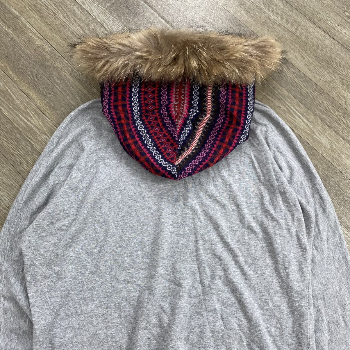Issey Miyake 2000s Issey Miyake Mercibeaucoup Navajo Kmrii Lgb Fur Hoodie Size US L / EU 52-54 / 3 - 12 Thumbnail