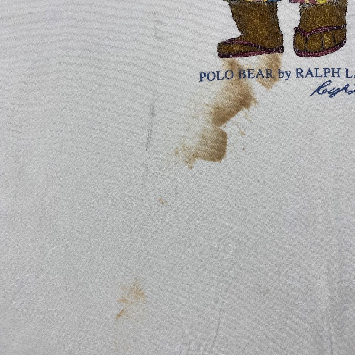 Polo Ralph Lauren × Vintage Vintage 90's POLO BEAR By Ralph Lauren Summer Outfits Tee Size US M / EU 48-50 / 2 - 3 Thumbnail