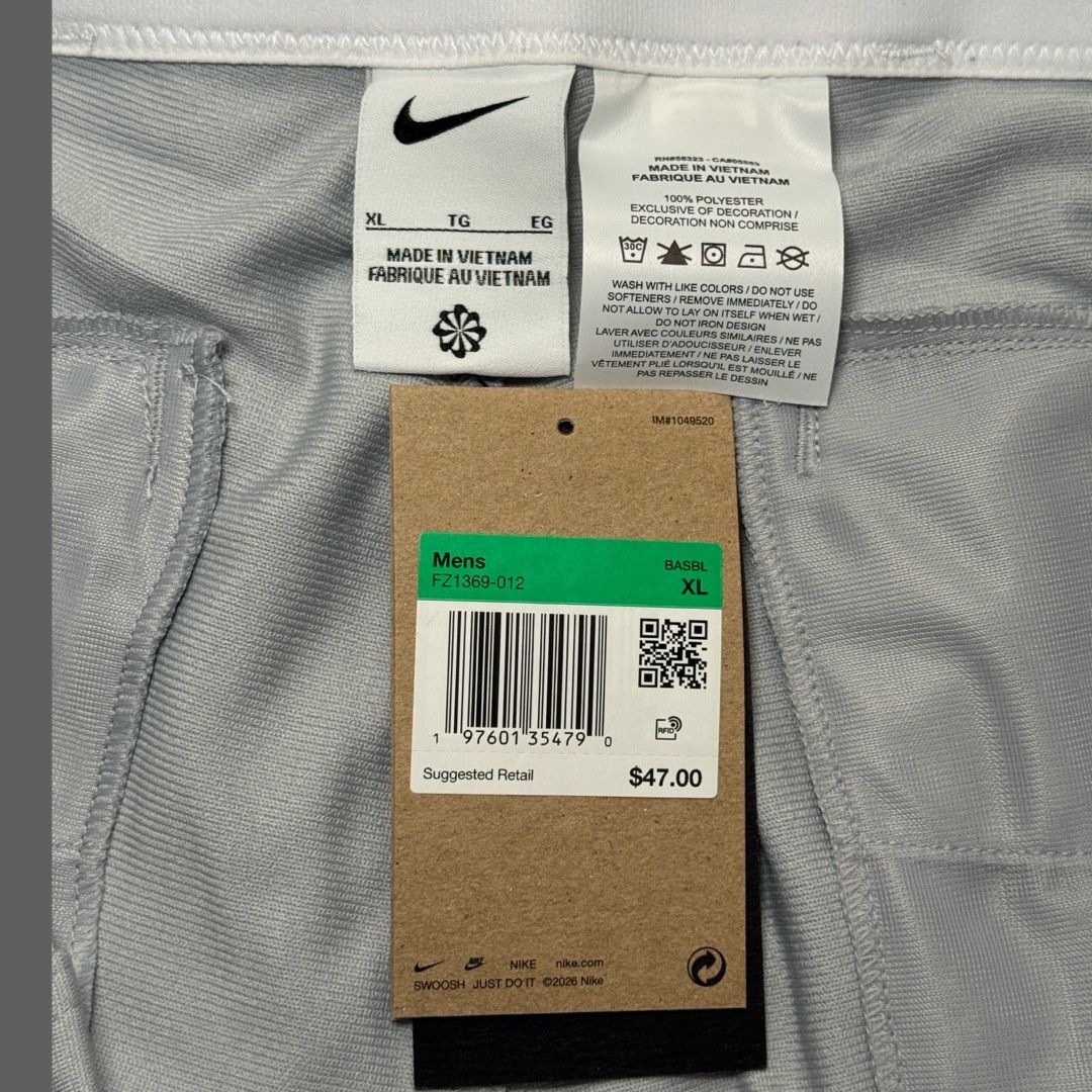 Nike Nike Vapor Select 2 Baseball Pants Grey Men's Size XL NWT Size US 39 - 7 Thumbnail