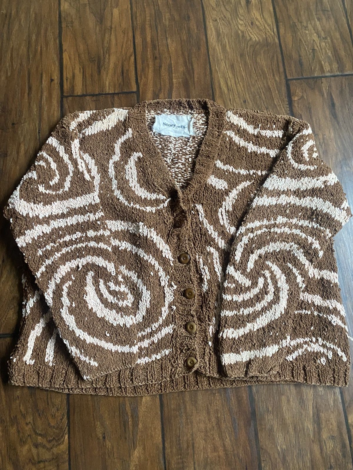 Story Mfg. Story Mfg Swirl Cardigan Size US S / EU 44-46 / 1 - 1 Thumbnail