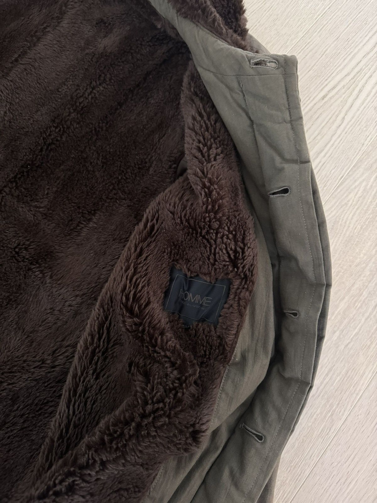 Comme des Garcons Homme Comme des Garçons Homme Vintage Archive Fur-Lined Overcoat Size US XL / EU 56 / 4 - 5 Thumbnail