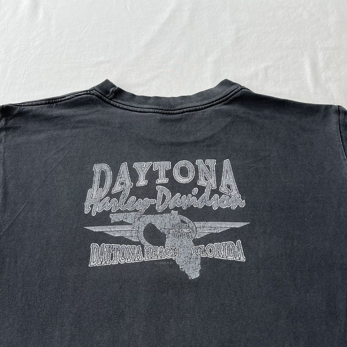 Harley Davidson Vintage 2001 Harley Davidson Fire Horse Flame Daytona Tshirt Size US M / EU 48-50 / 2 - 15 Thumbnail
