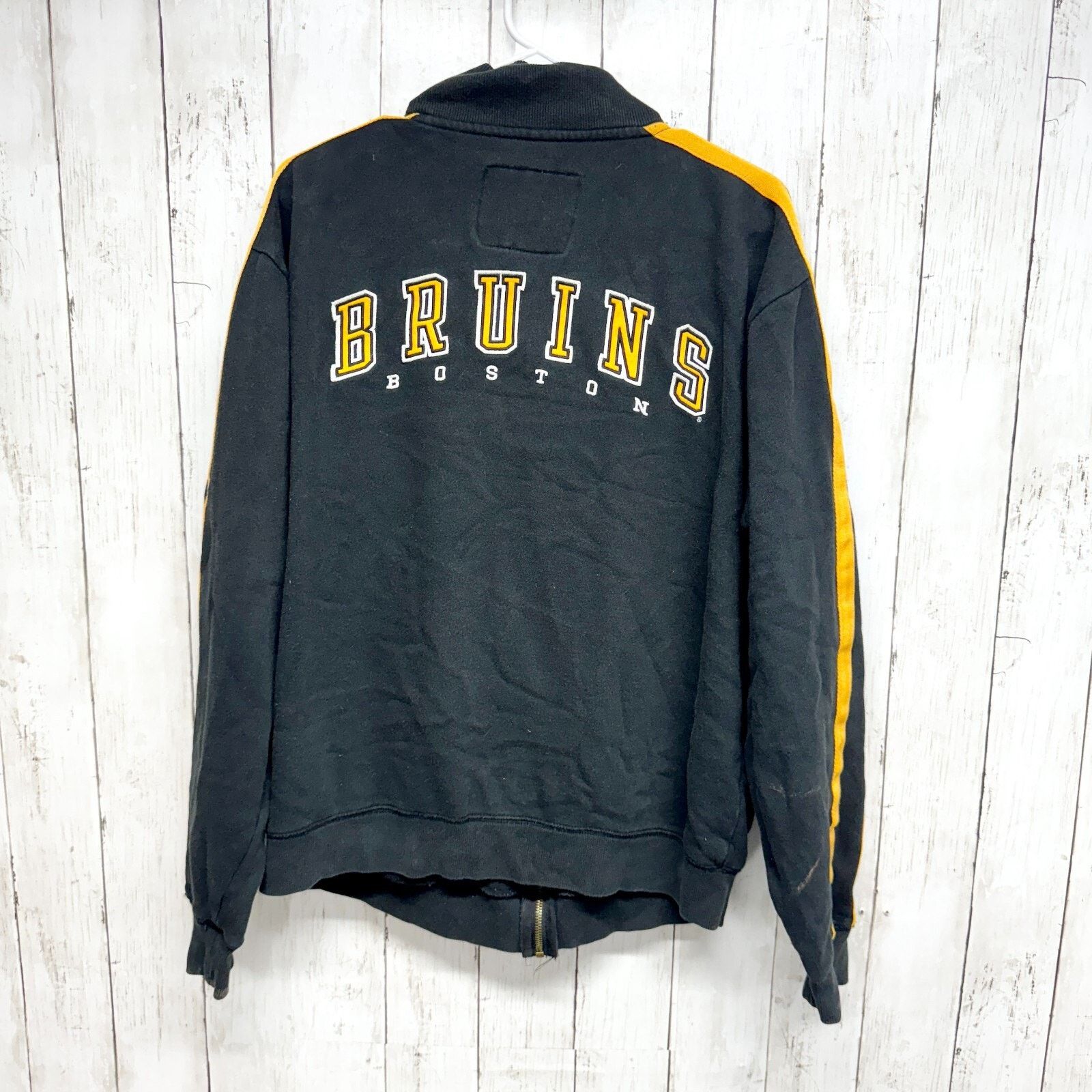 Gear for Sports Boston Bruins L G-III Full Zip Sweater Yellow NHL Hockey Size US L / EU 52-54 / 3 - 3 Thumbnail