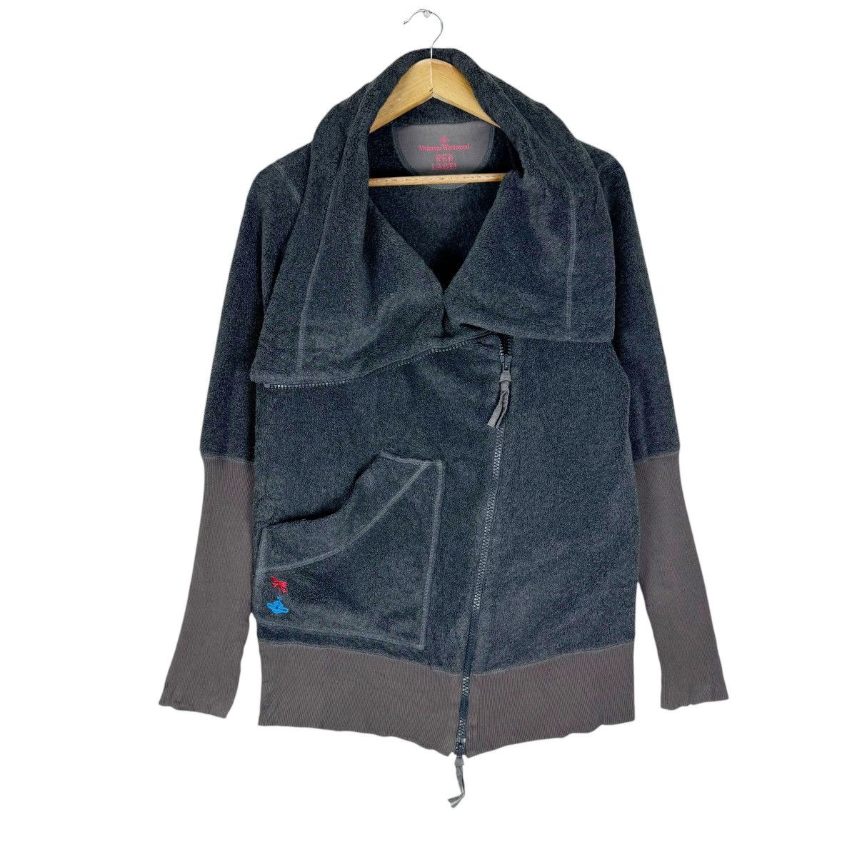 Vivienne Westwood 🌟VIVIENNE WESTWOOD RED LABEL ASYMMETRIC FLEECE JACKET Size M / US 6-8 / IT 42-44 - 2 Thumbnail