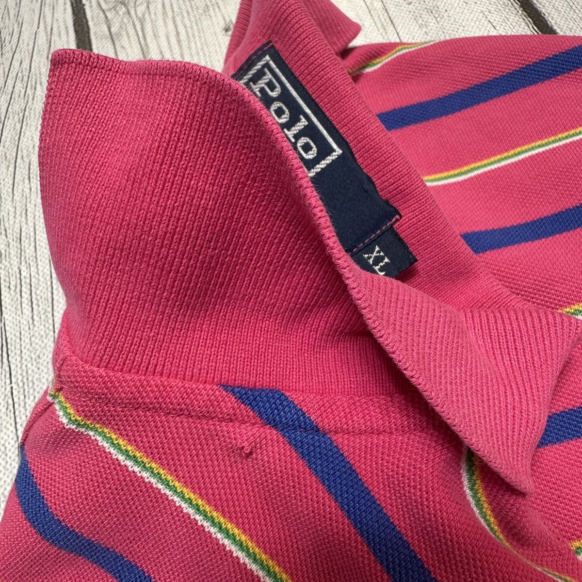 Polo Ralph Lauren × Vintage Vintage Polo striped shirt Size US XL / EU 56 / 4 - 5 Thumbnail