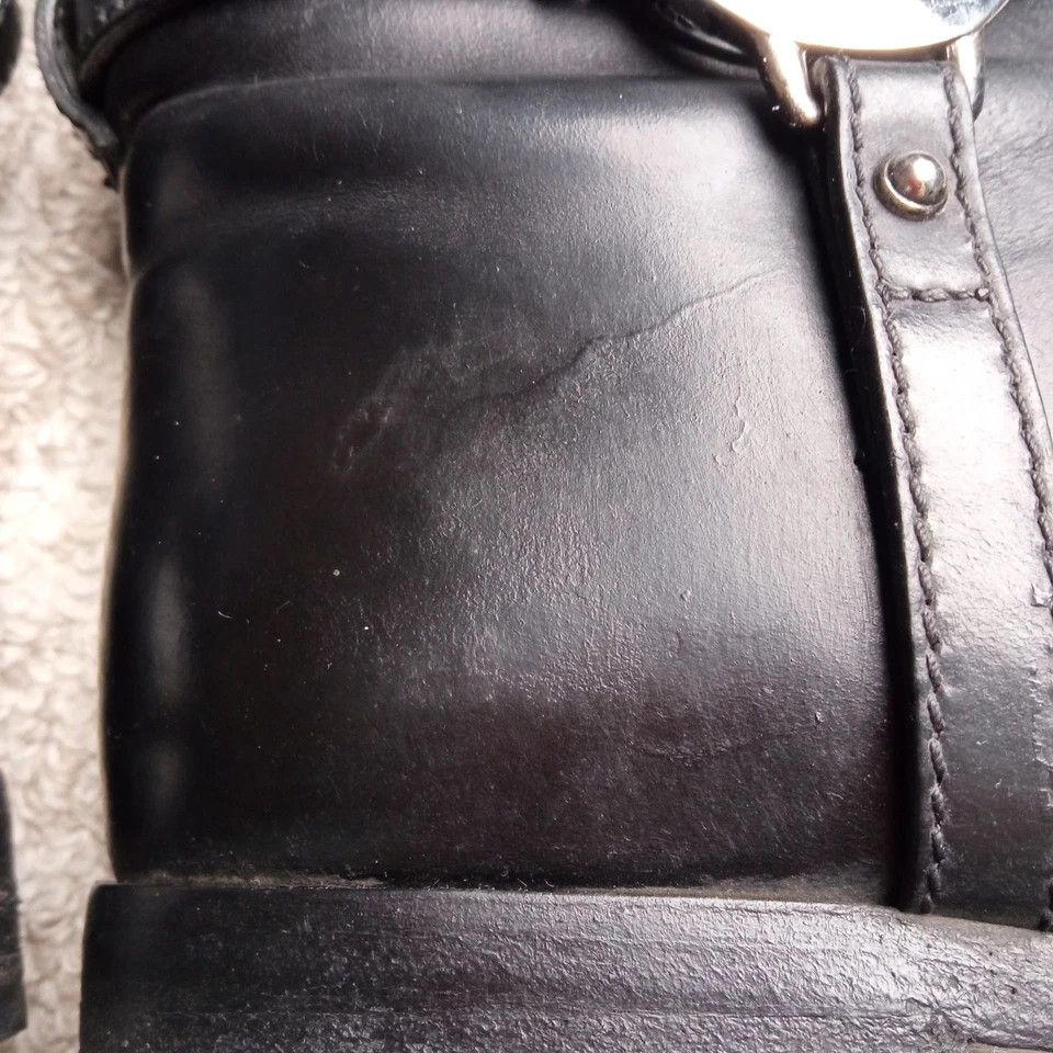 Gucci Black Leather Riding Boots with G Strap Size US 7 / IT 37 - 19 Thumbnail