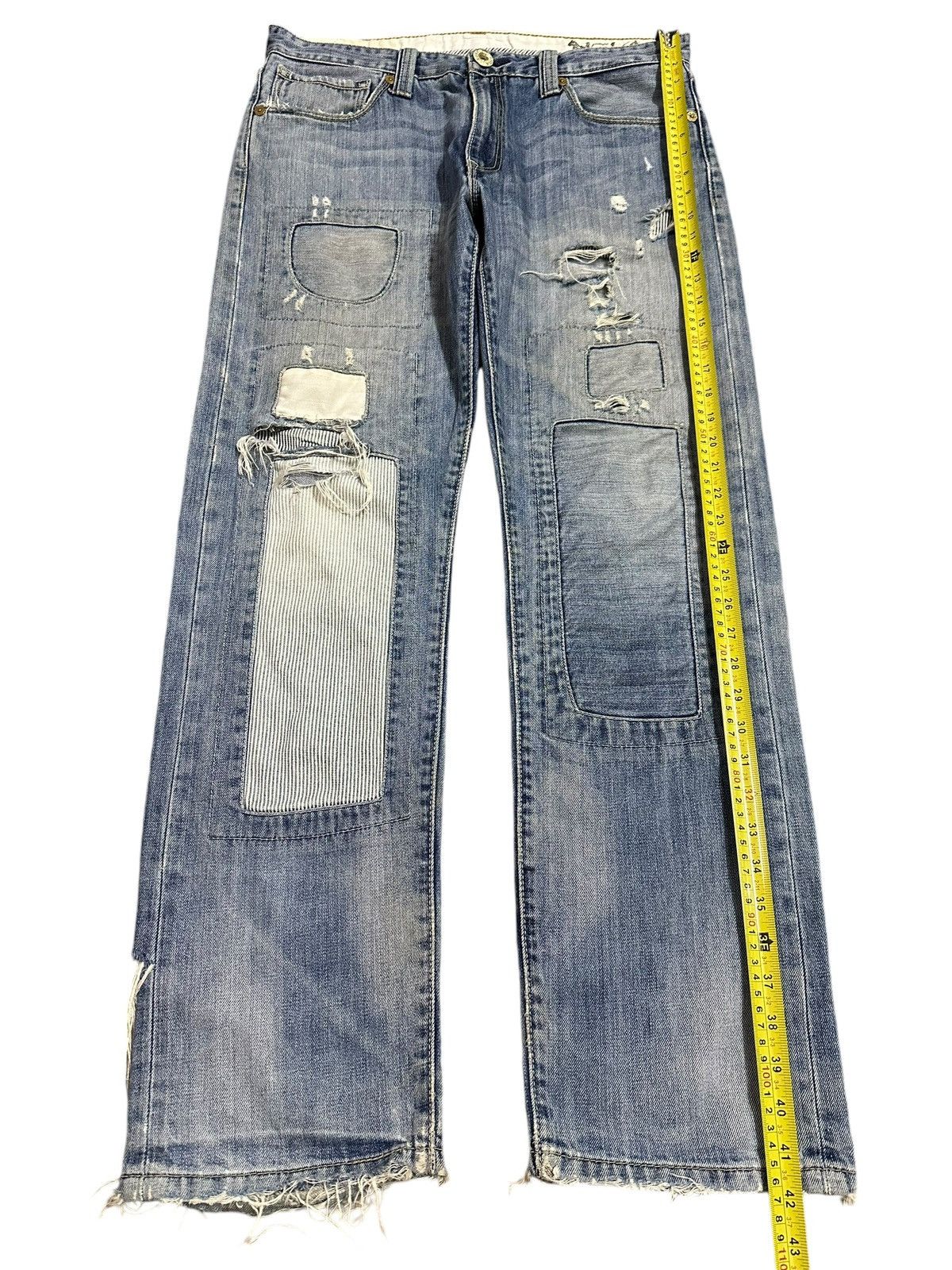 Levi's Vintage 90s Levis Faded Wash Distressed Style Loose Jeans Size US 35 - 12 Thumbnail