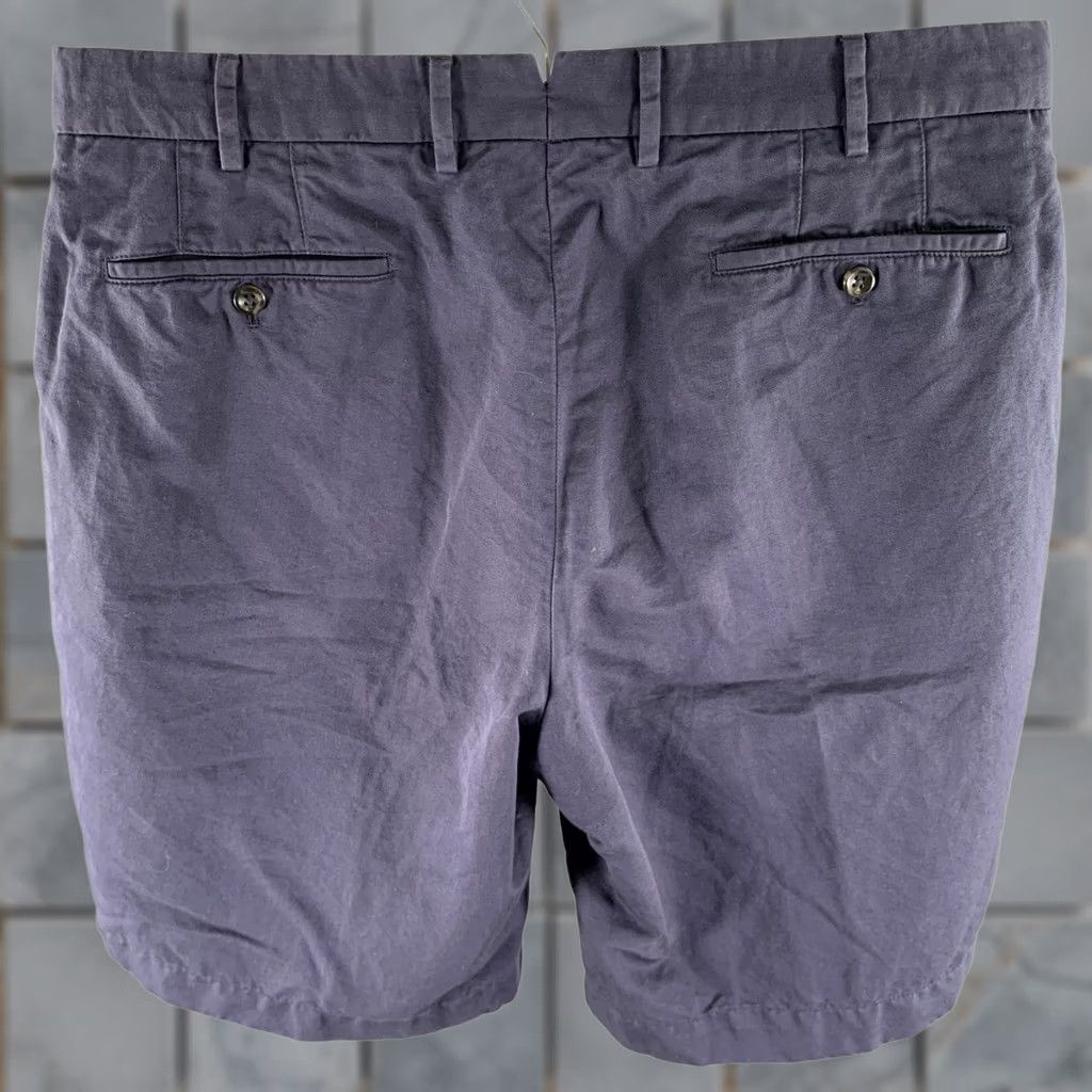 Incotex INCOTEX Navy Cotton Linen Shorts 36 Men Adult Short Pants Inseam 10 Solid Lightweight Shorts Size US 36 / EU 52 - 1 Thumbnail