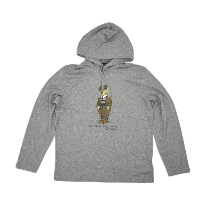 Polo Ralph Lauren Polo Ralph Lauren Gray Hooded Long-Sleeve T-Shirt Size US L / EU 52-54 / 3 - 1 Thumbnail