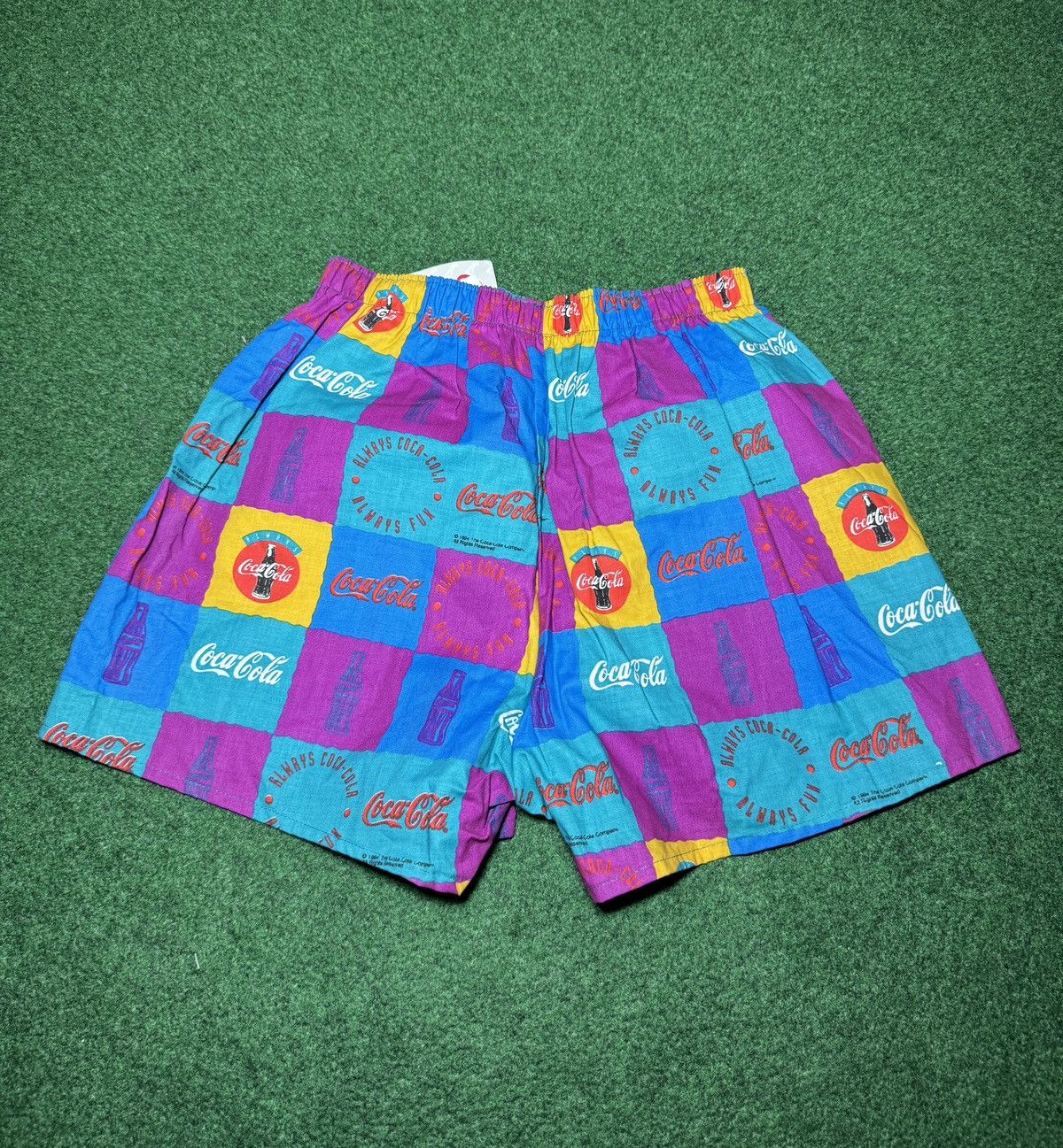 Coca Cola Vintage 90s Coca Cola Coke Retro Warhol Pop Art NWT Boxers Size ONE SIZE - 3 Thumbnail