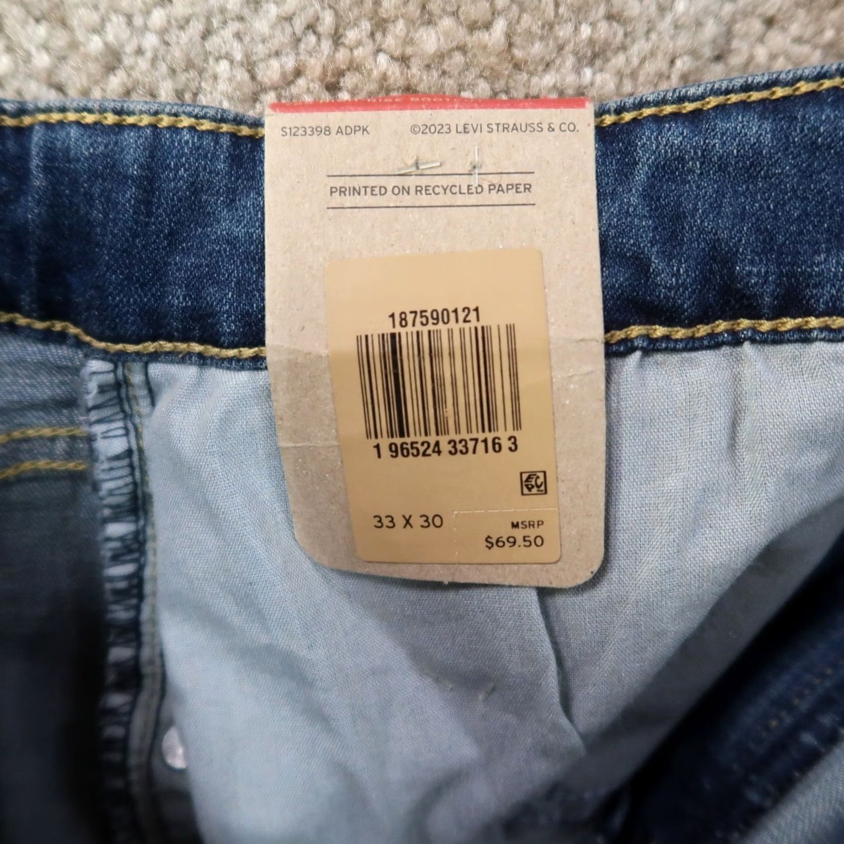 Levi's Levi's 725 Boot Cut Jeans Women's 33 Blue Denim Stretch Pants Regular High Rise 5-Pocket Brand Levi's Size 24" / US 00 / IT 34 - 6 Thumbnail