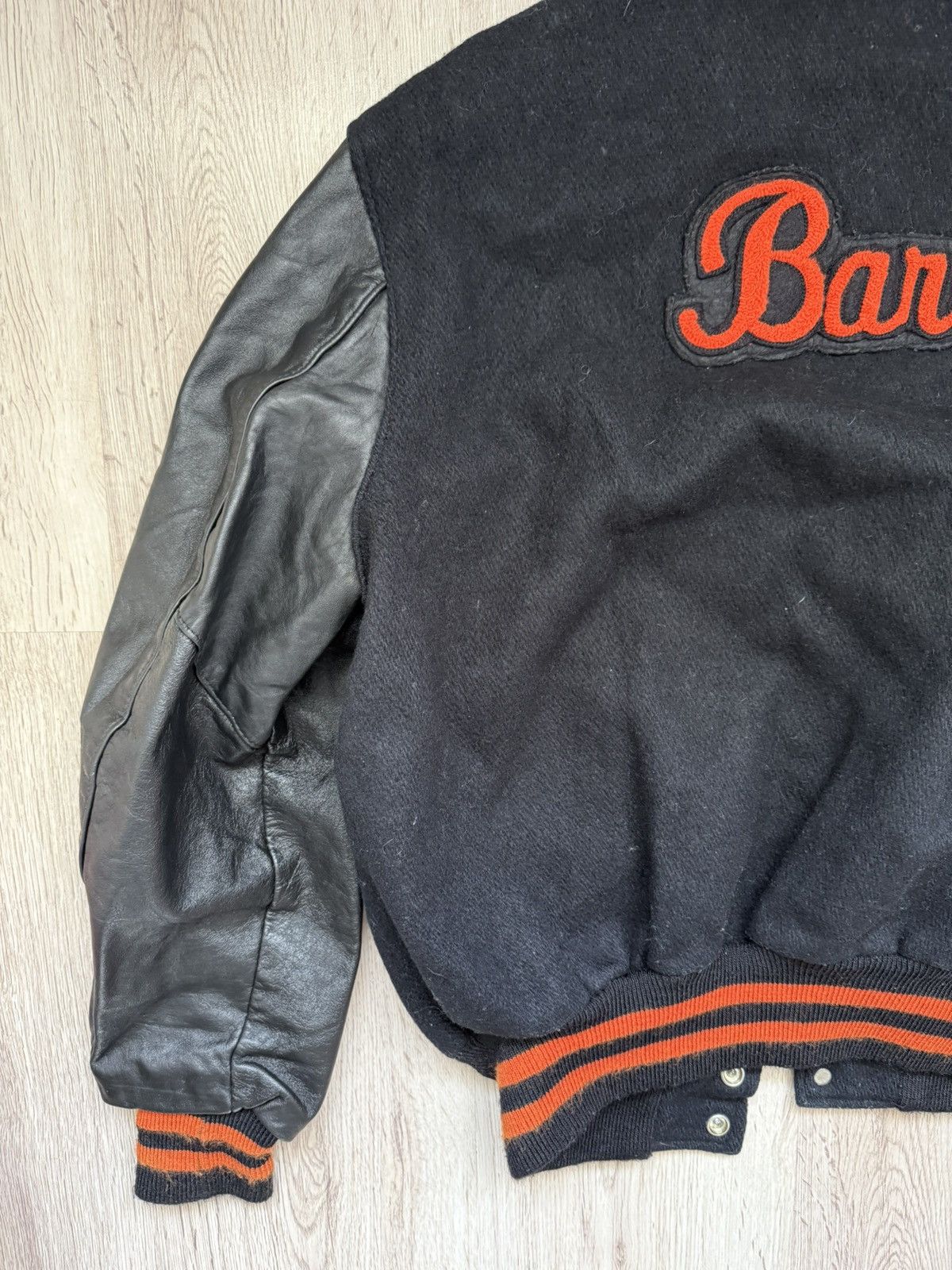Vintage DeLONG Varsity Jacket Made in USA Wool Size 44