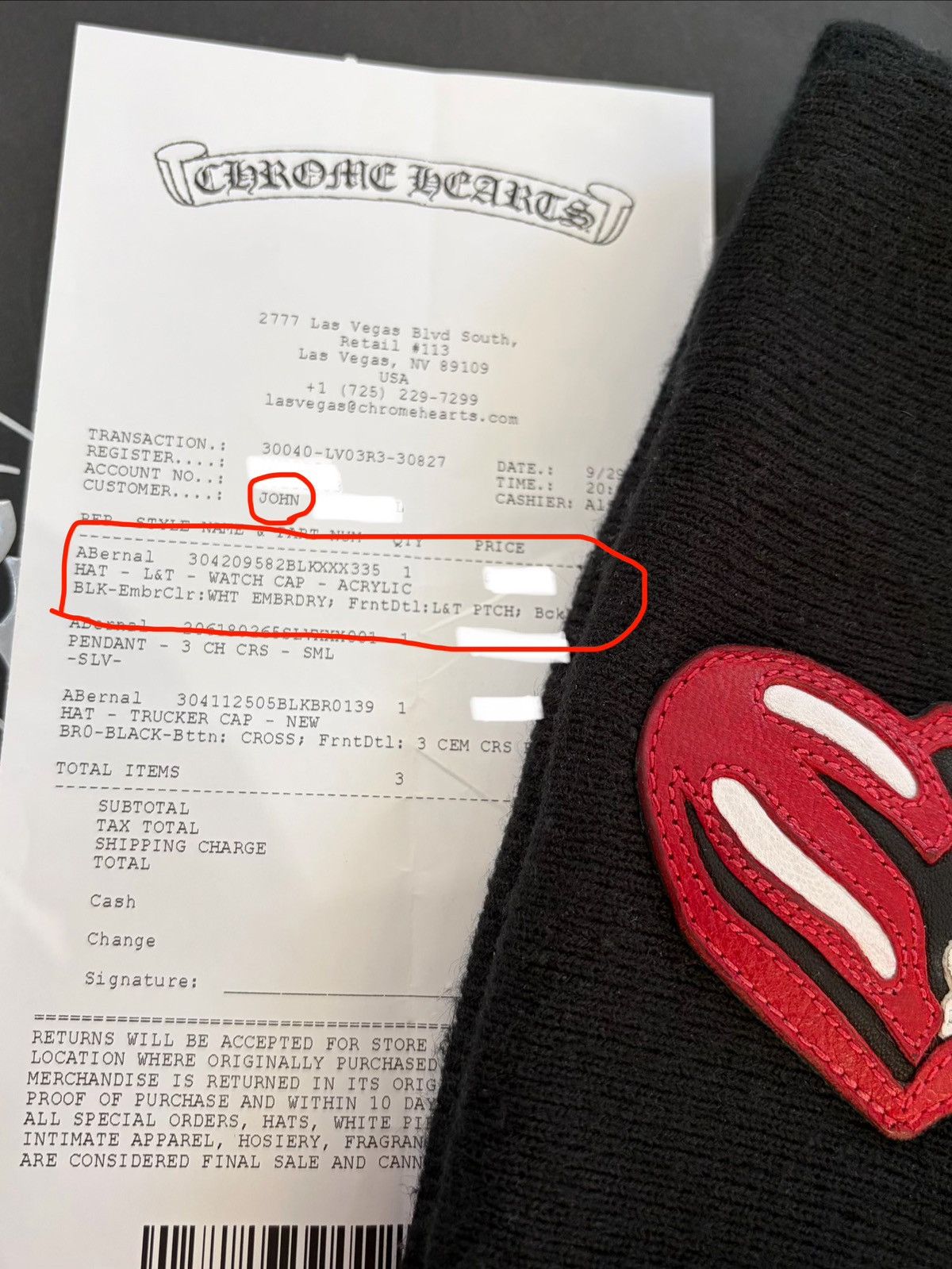 Chrome Hearts Chrome Hearts Rolling Stones Beanie Size ONE SIZE - 10 Thumbnail