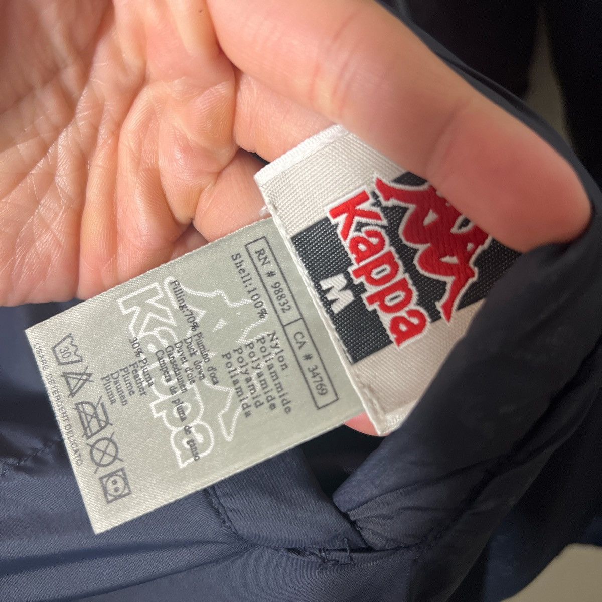 Kappa × Vintage Vintage Kappa Navy & Light Blue Reversible Puffer Jacket Size US M / EU 48-50 / 2 - 5 Thumbnail