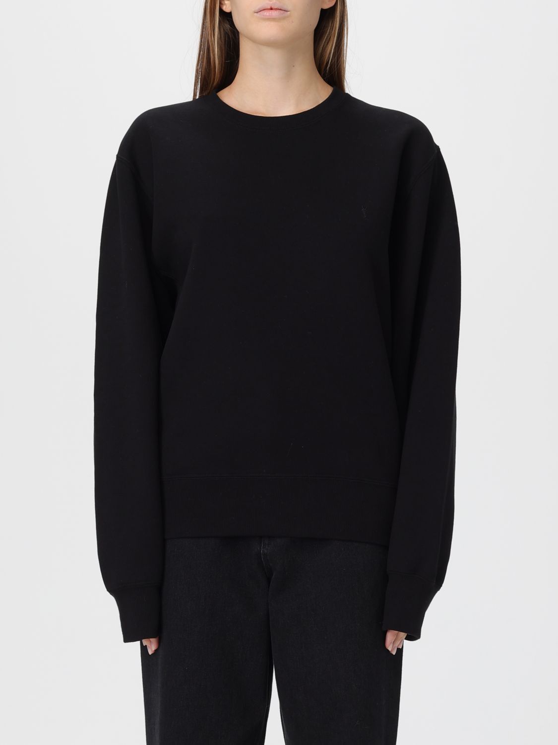 Saint Laurent Sweatshirt Woman Black