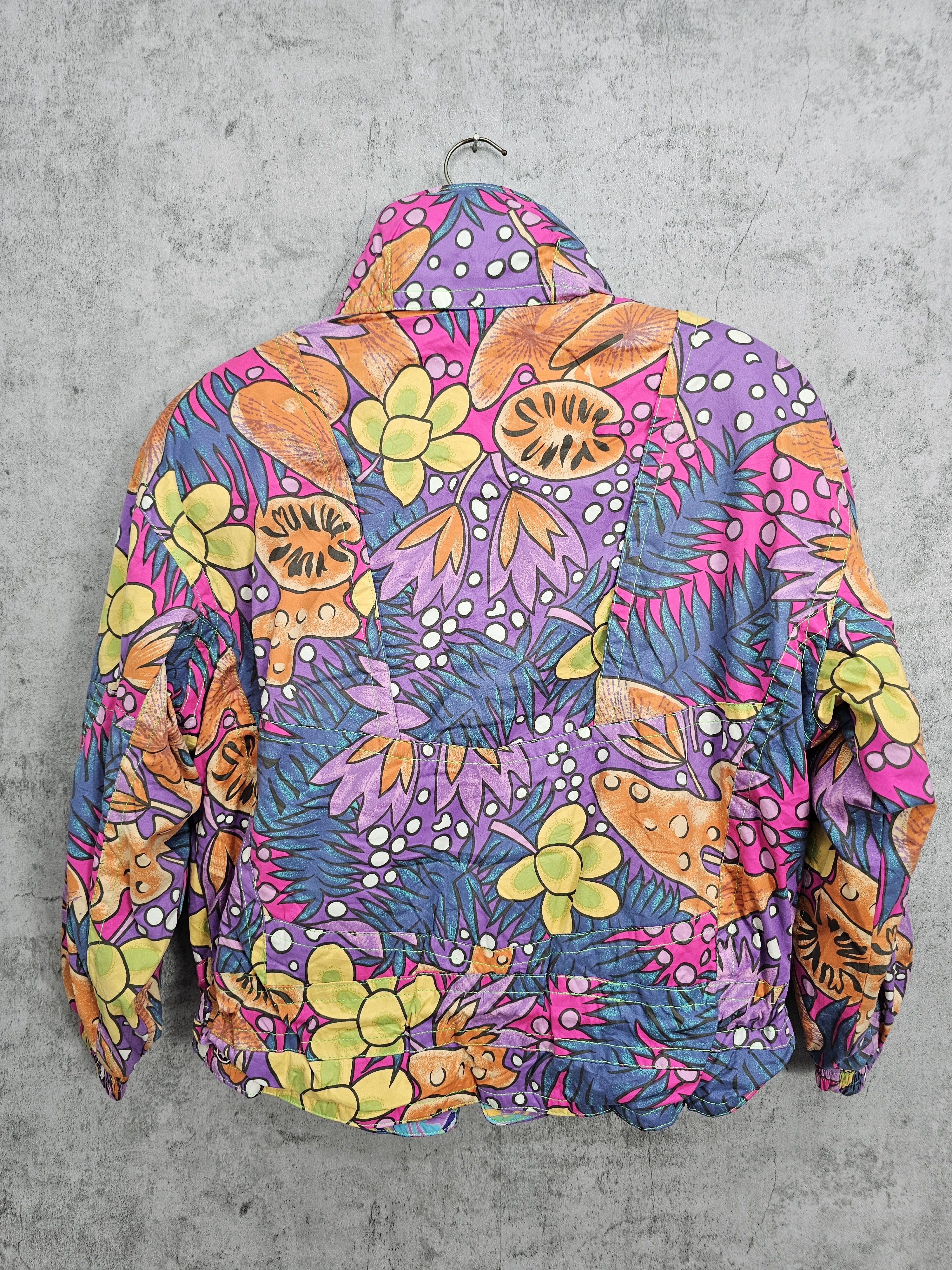 Colmar Vintage Women COLMAR Art Floral Flowers Ski Jacket J0017 Size M / US 6-8 / IT 42-44 - 2 Thumbnail