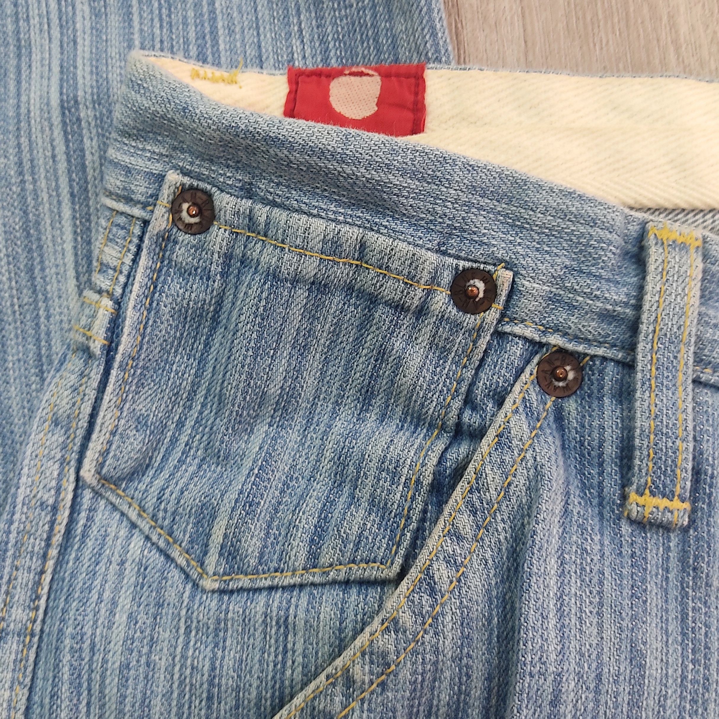 Blue Blue Japan × Japanese Brand BLUE WAY Modern Vintage Faded Blue Denim Pants Size US 32 / EU 48 - 9 Thumbnail
