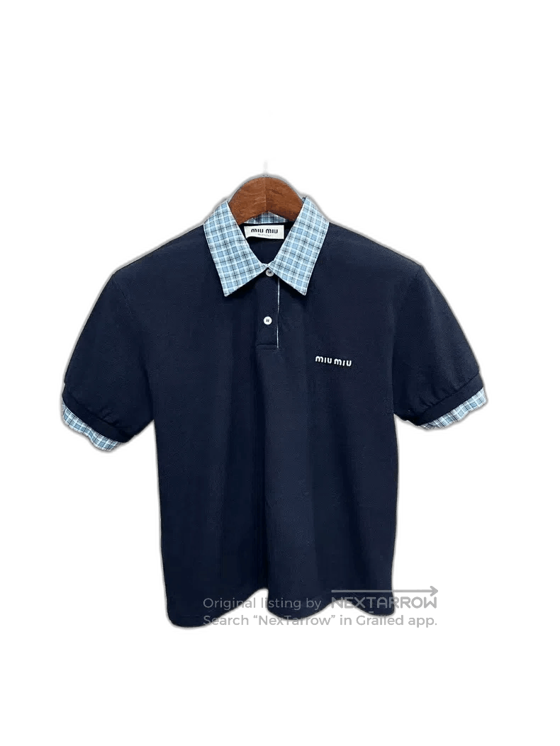 Miu Miu miumiu short sleeve polo shirt. | Grailed