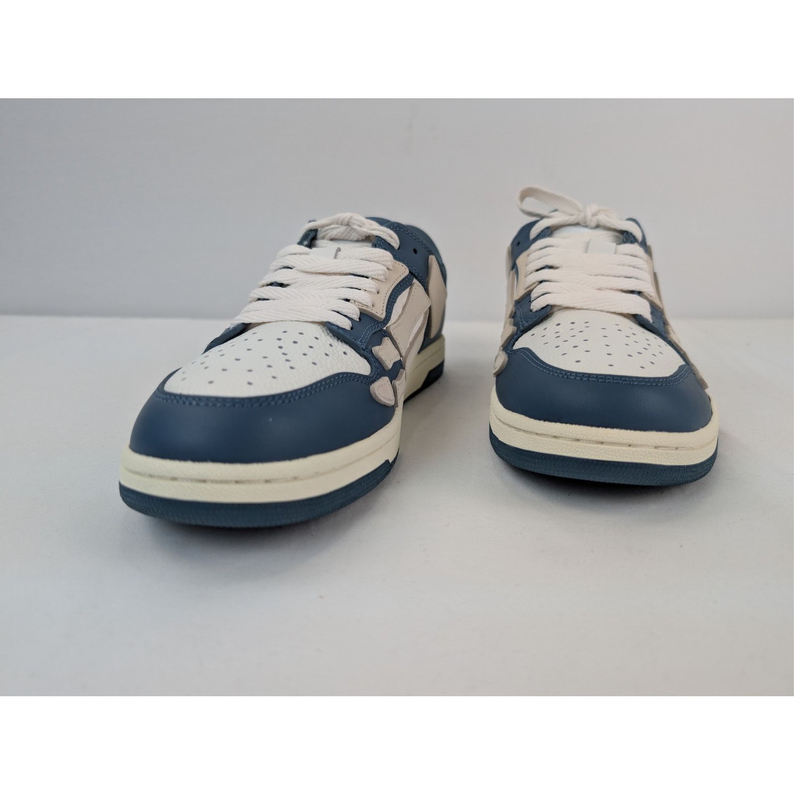 Amiri o1rshd1 Debossed MA Quad Skel Low-Top Sneakers Vintage Blue Size US 11 / EU 44 - 8 Thumbnail