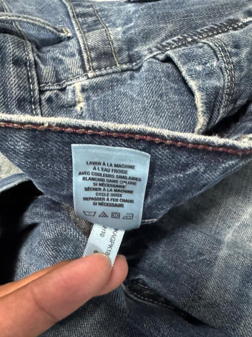 Japanese Brand Insane Aeropostale Mudwash Distressed Ripped Straight Leg Size US 33 - 4 Thumbnail