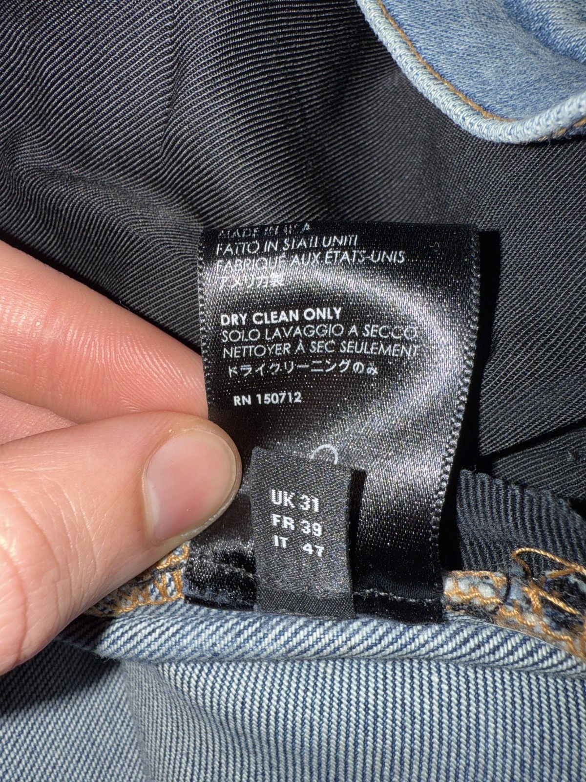 Amiri Amiri MX1 denim jeans - 2018 release!!! Size US 31 - 11 Thumbnail