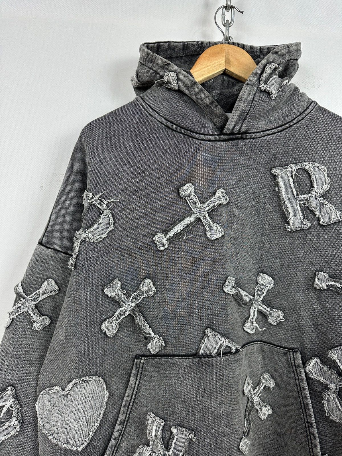 Racer Worldwide Racer Worldwide Washed Patch Cross Oversized Hoodie Size US M / EU 48-50 / 2 - 5 Thumbnail
