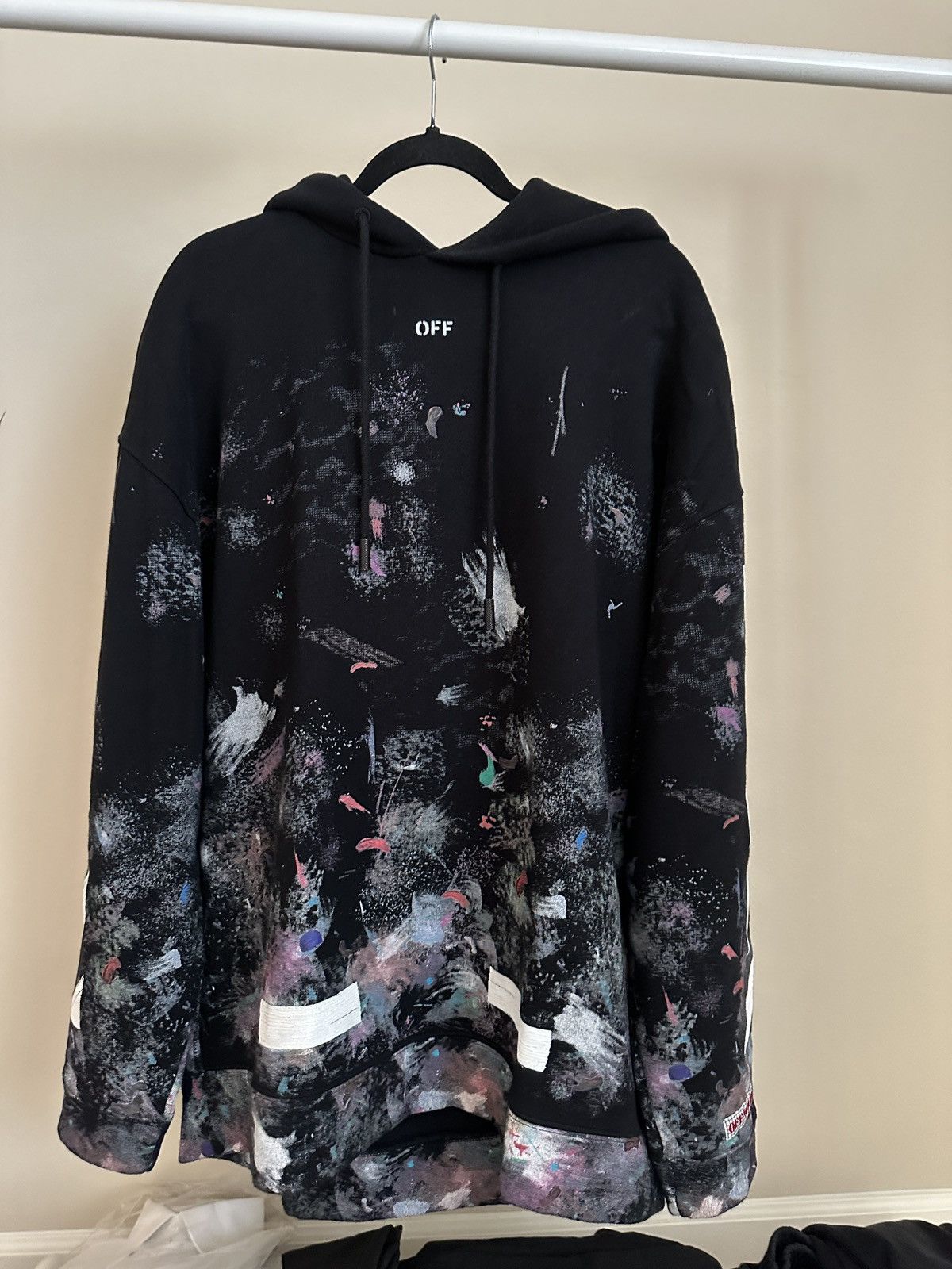 Galaxy Off White Hoodie | Grailed
