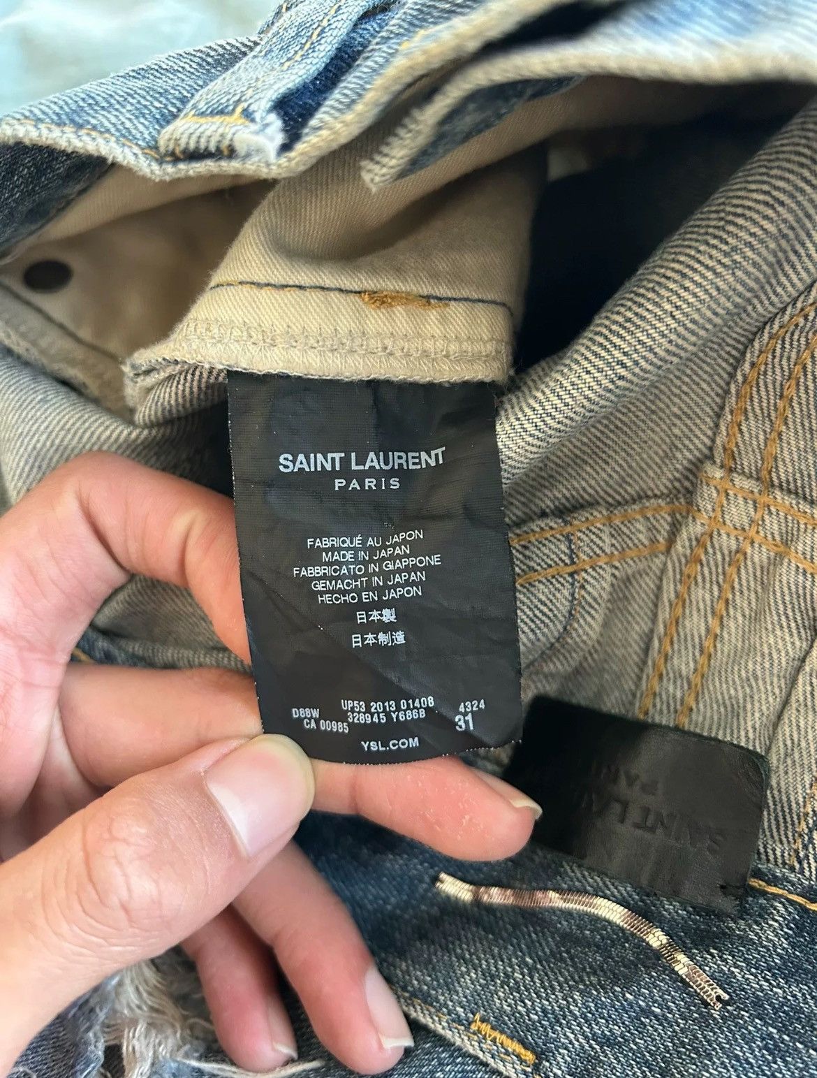 Hedi Slimane × Saint Laurent Paris 13FW D02 Little Crash Jeans sz31/32 Size US 31 - 6 Thumbnail