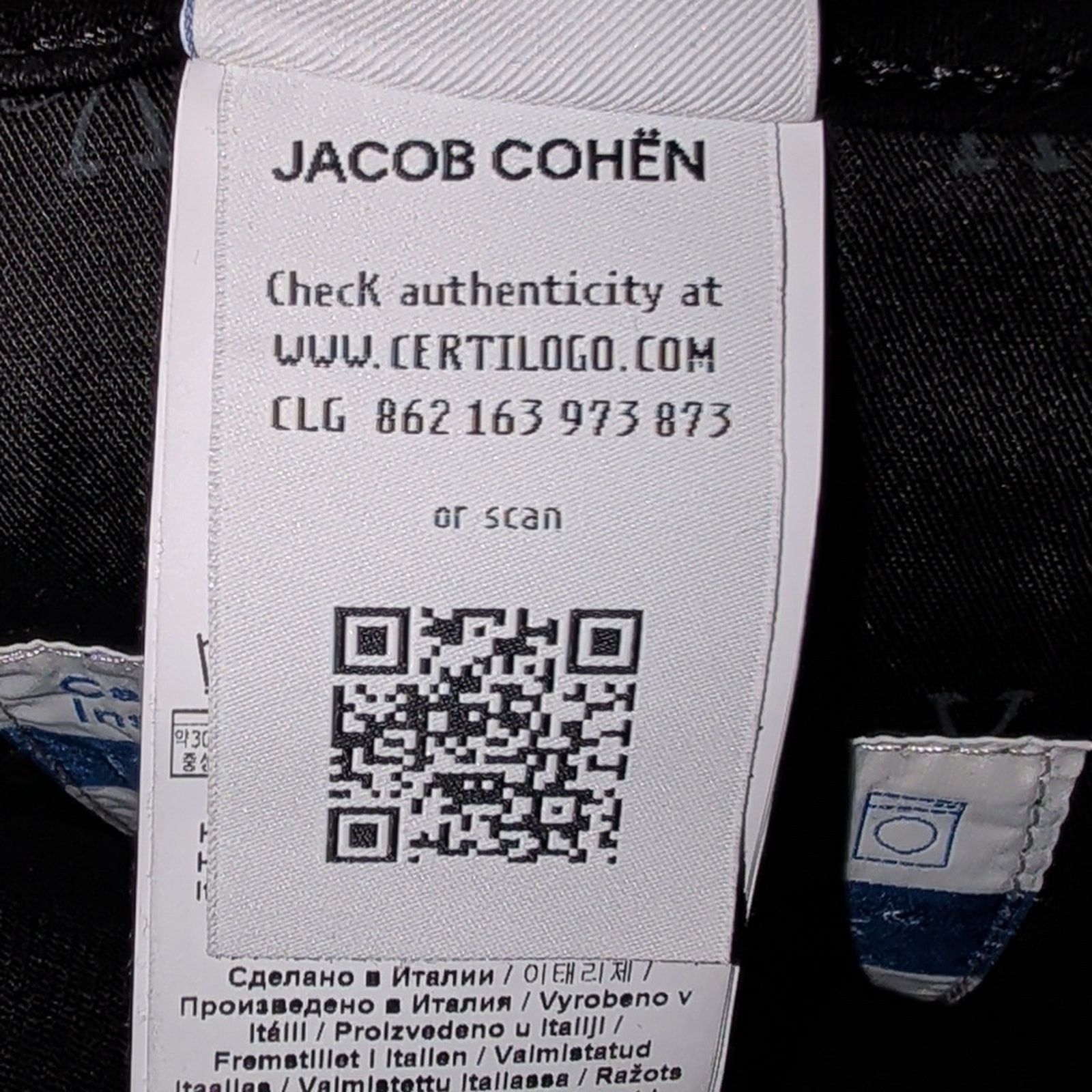 Jacob Cohen Jacob Cohen Black Men's Jeans Size 35 Size US 35 - 11 Thumbnail
