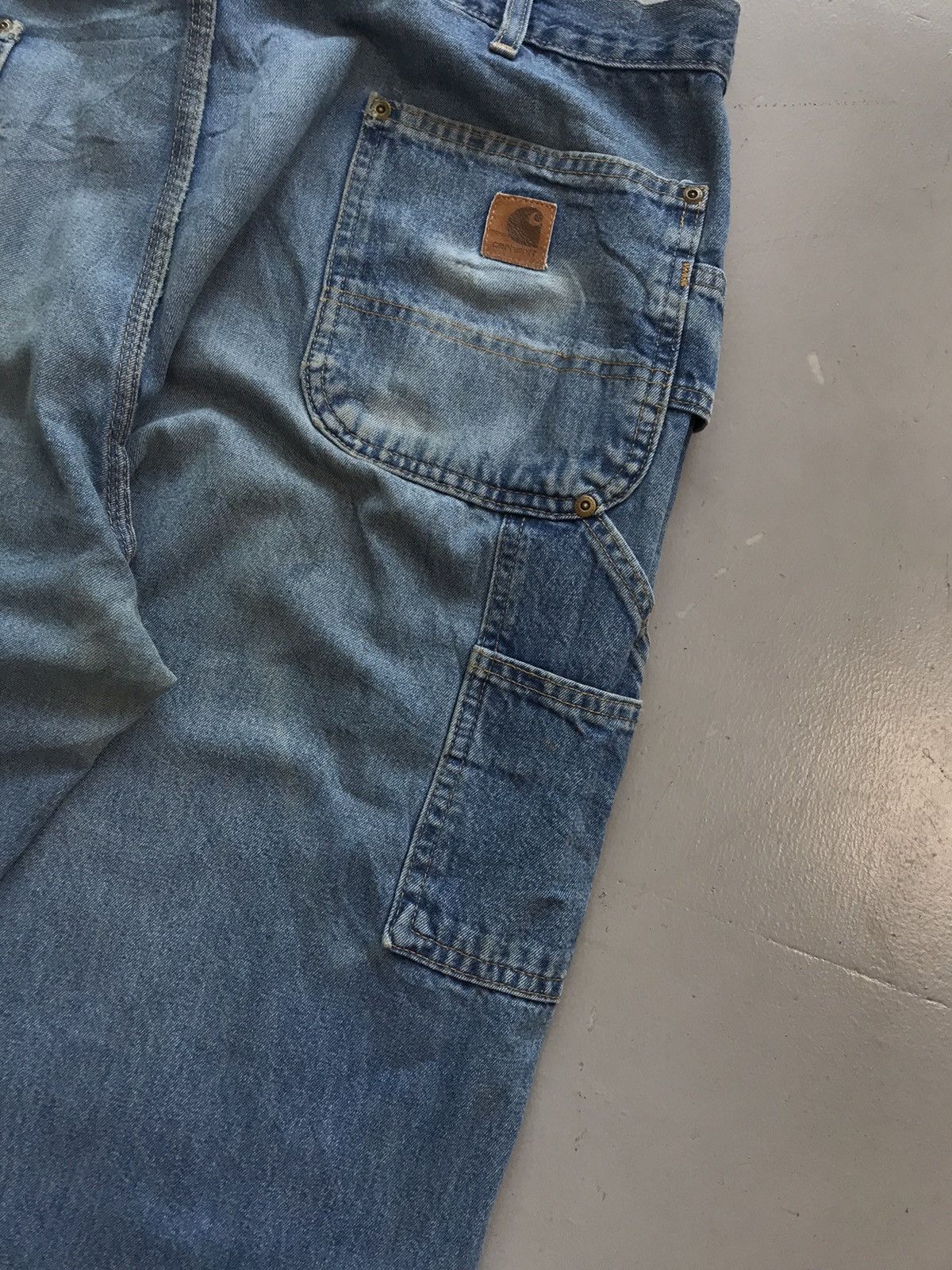 Carhartt × Vintage Vintage Carhartt B273 DST double knee carpenter denim Size US 41 - 8 Thumbnail