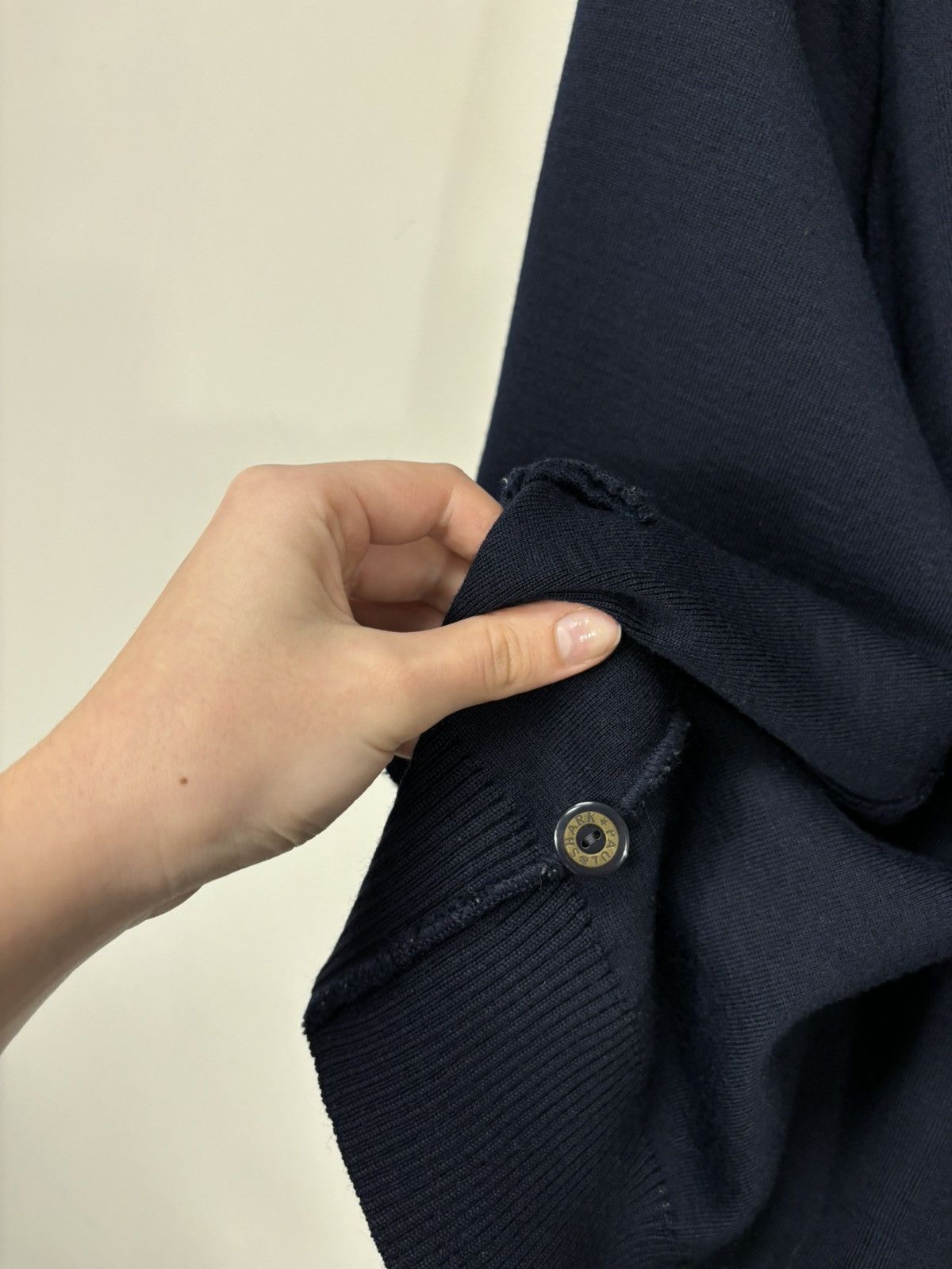 Paul & Shark Paul & Shark Navy Blue Wool Blend Pocket Cardigan Sweater Size US S / EU 44-46 / 1 - 14 Thumbnail