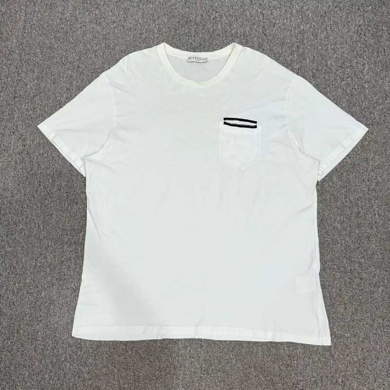 Givenchy Givenchy White Cotton Men's T-Shirt XL 0089 Size US XL / EU 56 / 4 - 1 Thumbnail