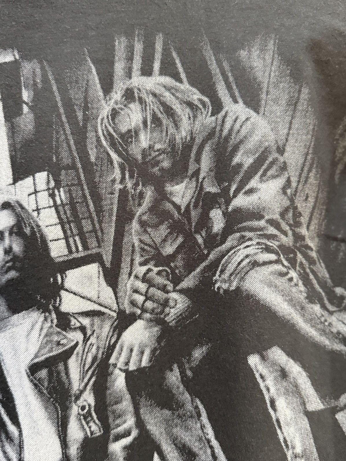 Band Tees Vintage 90s Nirvana Kurt Cobain Grunge Art Works Faded Tee Size US L / EU 52-54 / 3 - 11 Thumbnail