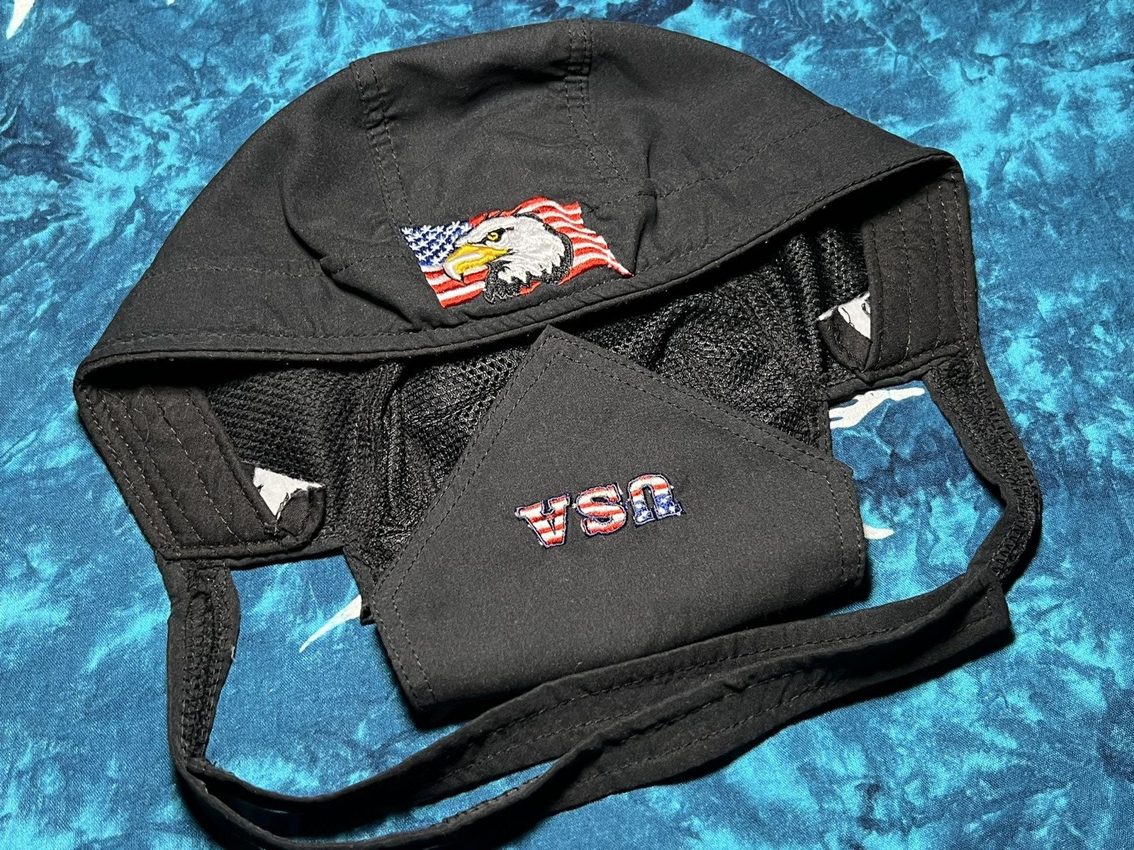 Vintage Vintage Rap Bandana King Cap Swoosh USA American Eagle Y2K Size ONE SIZE - 3 Thumbnail