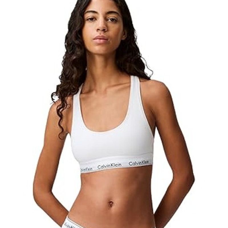 Calvin Klein NWT New Calvin Klein Womens XL Cotton Unlined Wireless Bra Size XL / US 12-14 / IT 48-50 - 1 Thumbnail