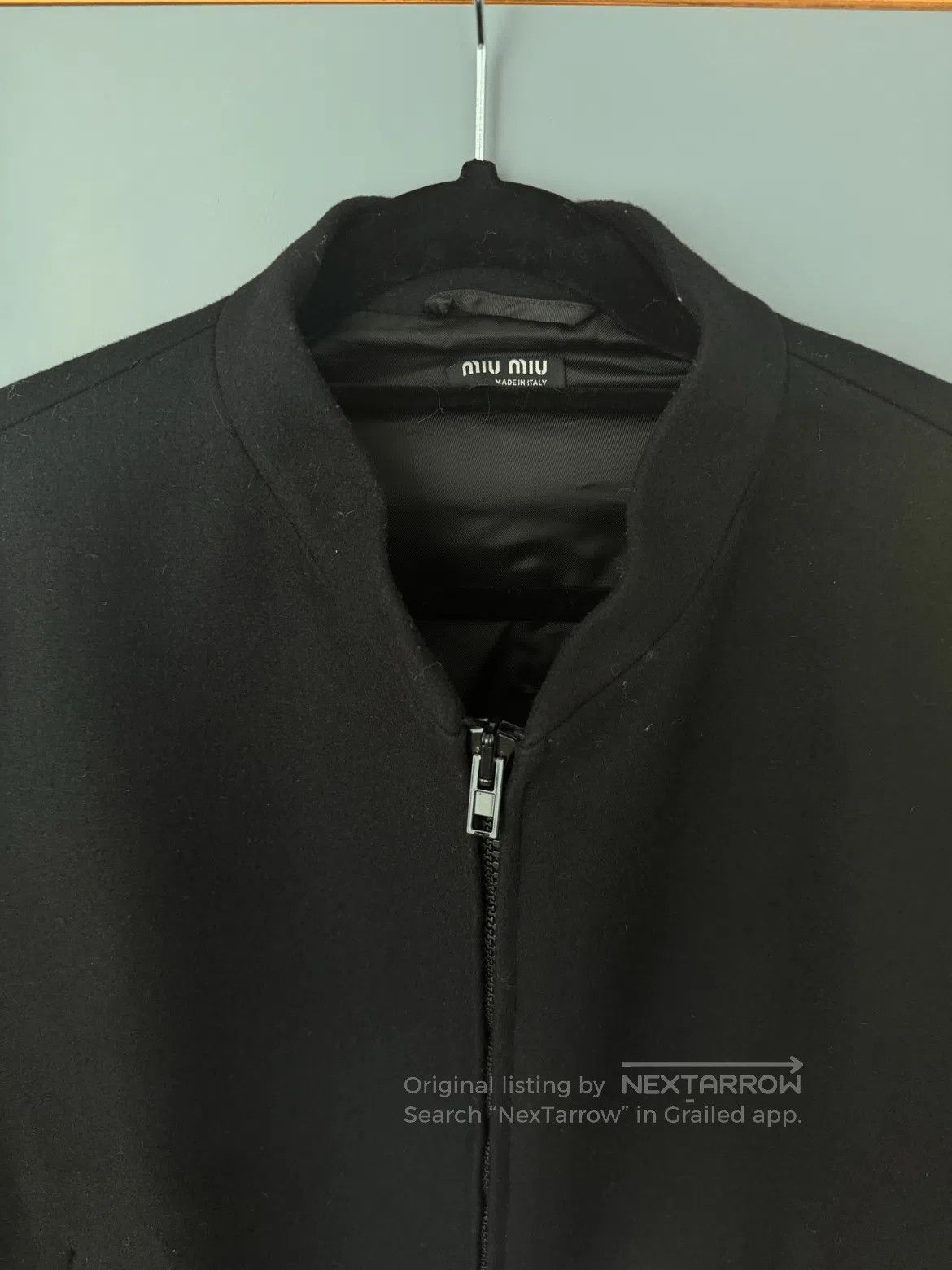 Miu Miu Sz 52 Miu Miu Archive 00S Wool Bomber Jacket. Size US L / EU 52-54 / 3 - 2 Thumbnail