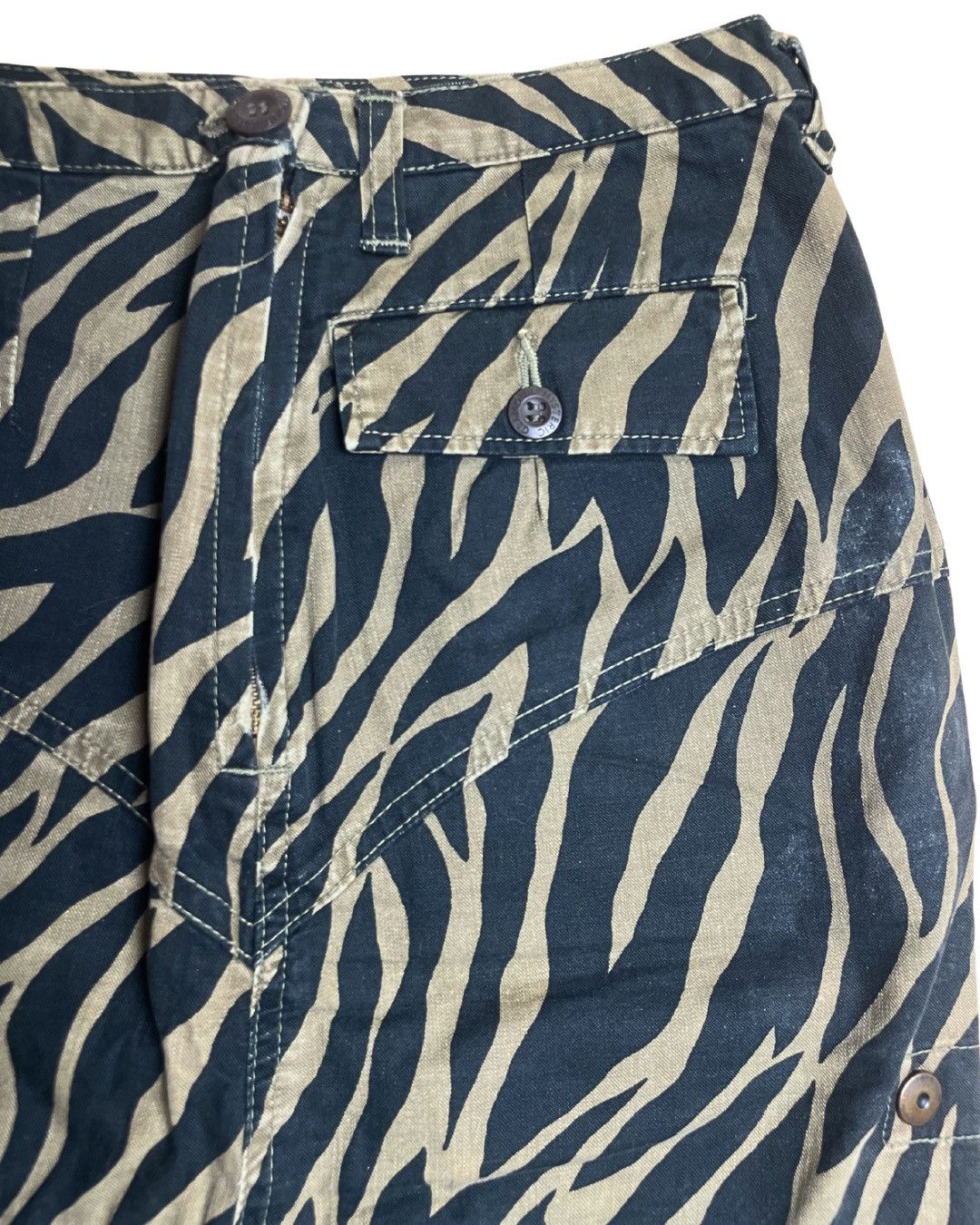 Hysteric Glamour Hysteric Glamour Zebra Pattern Utility Midi Skirt Size 27" / US 4 / IT 40 - 7 Thumbnail