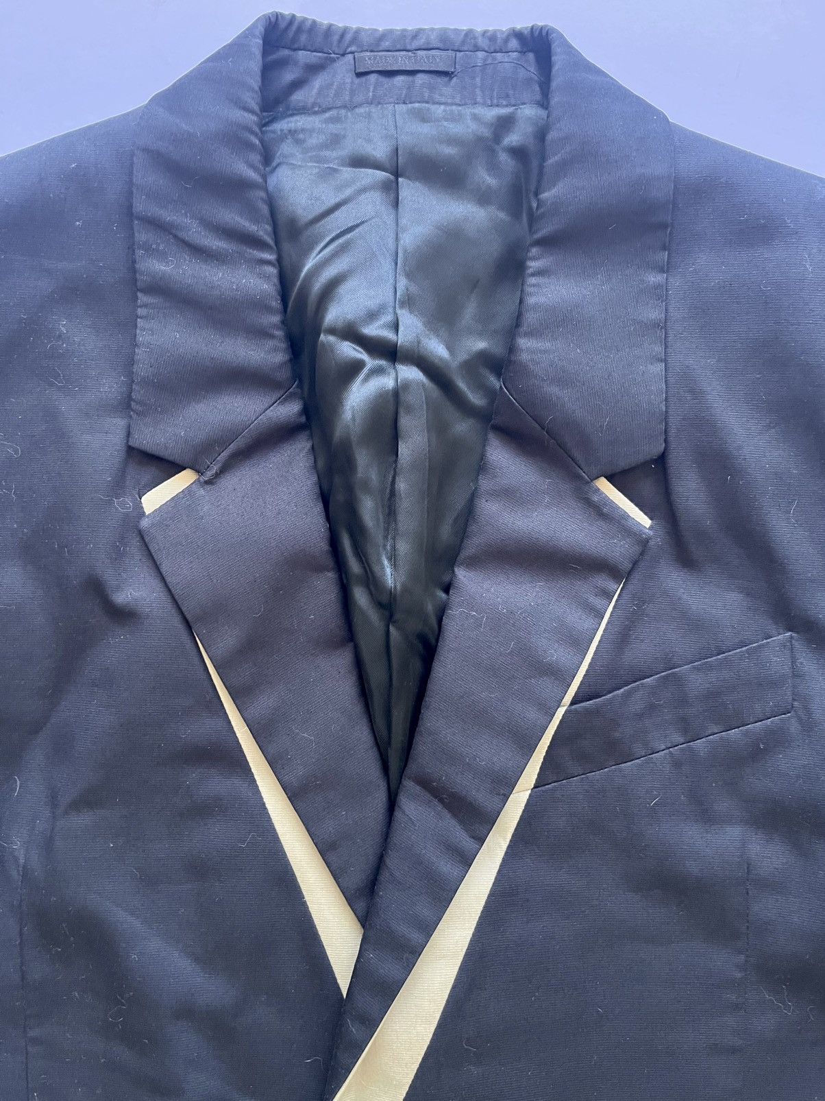 Alexander McQueen Alexander McQueen Black/Beige Single-Breasted Jacket Size US M / EU 48-50 / 2 - 6 Thumbnail
