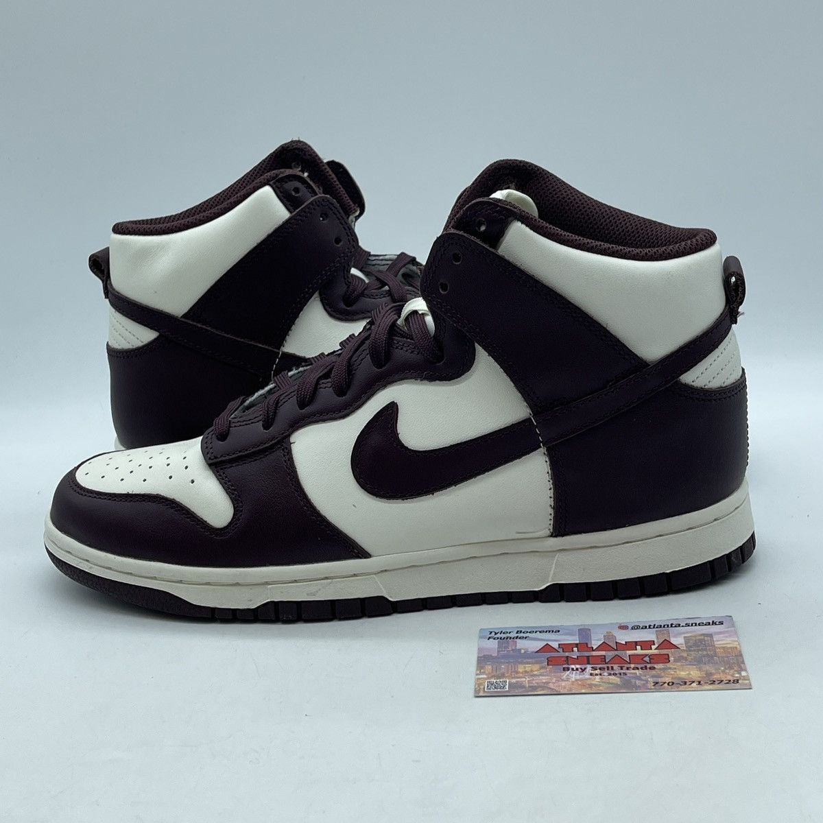 Jordan Brand Wmns air Jordan dunk high burgundy crush Size US 9.5 / IT 39.5 - 1 Thumbnail